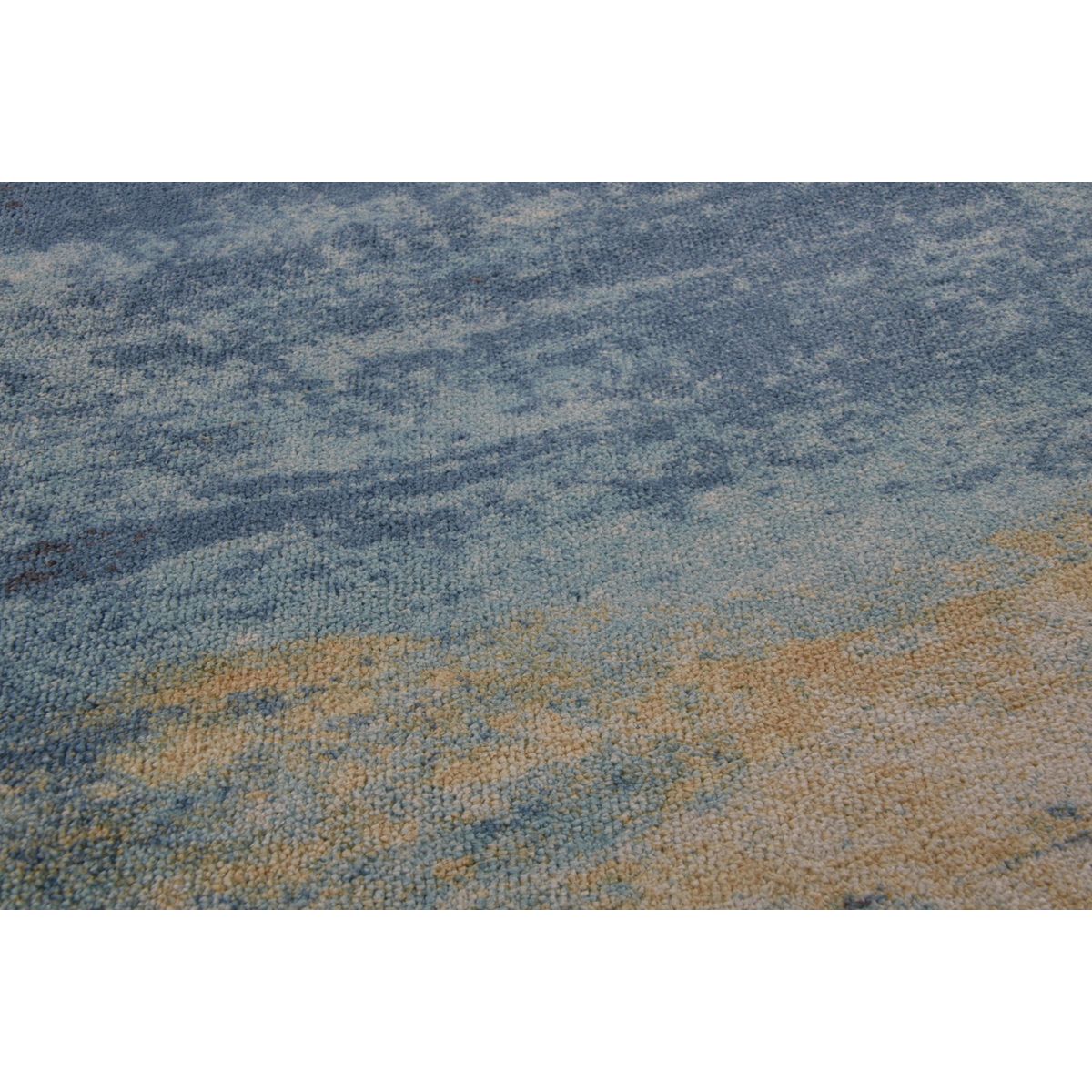 Tapis salon imprimé Magdalena en polyester multi bleu, GINO FALCONE