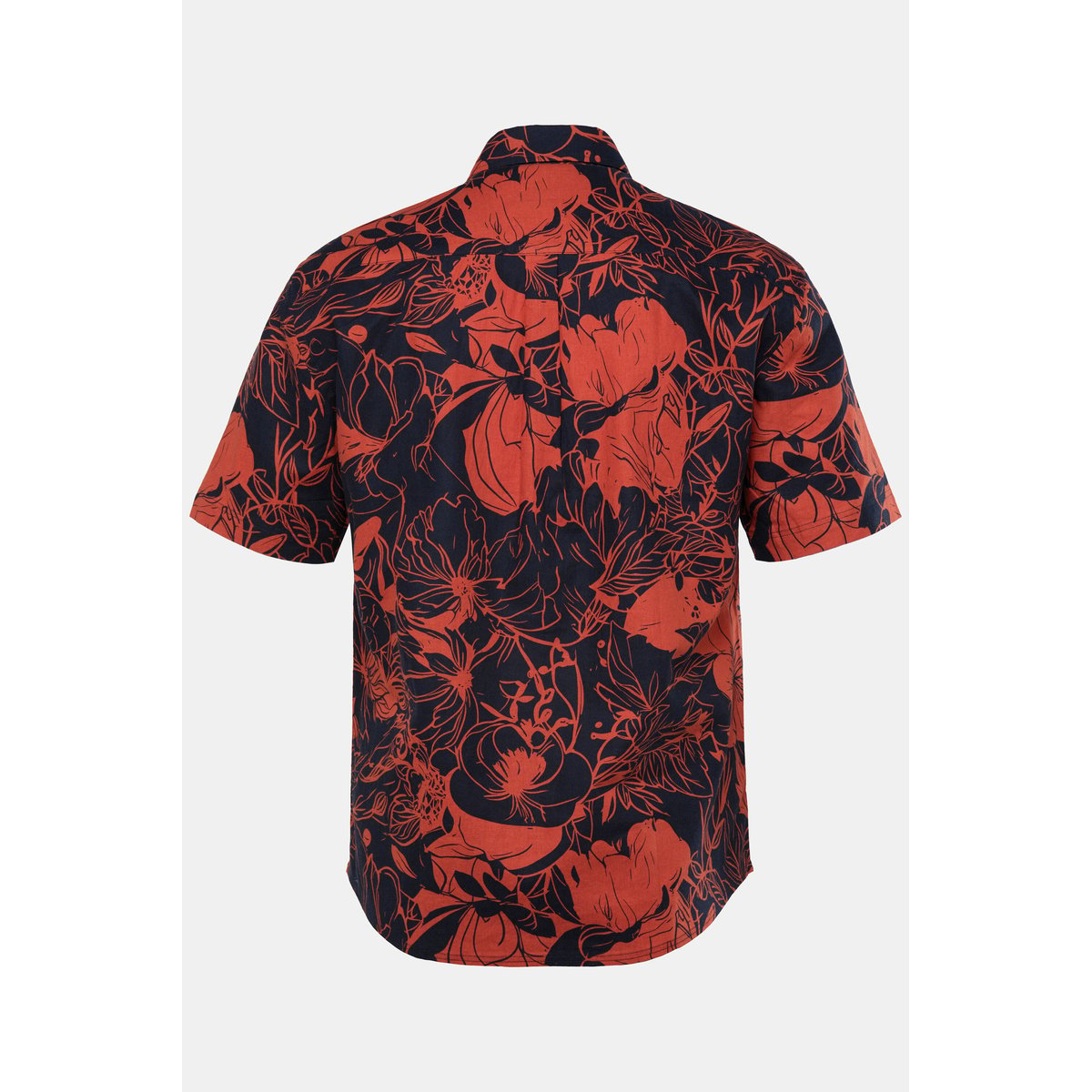 Chemise en lin mélangé terre cuite, JP1880