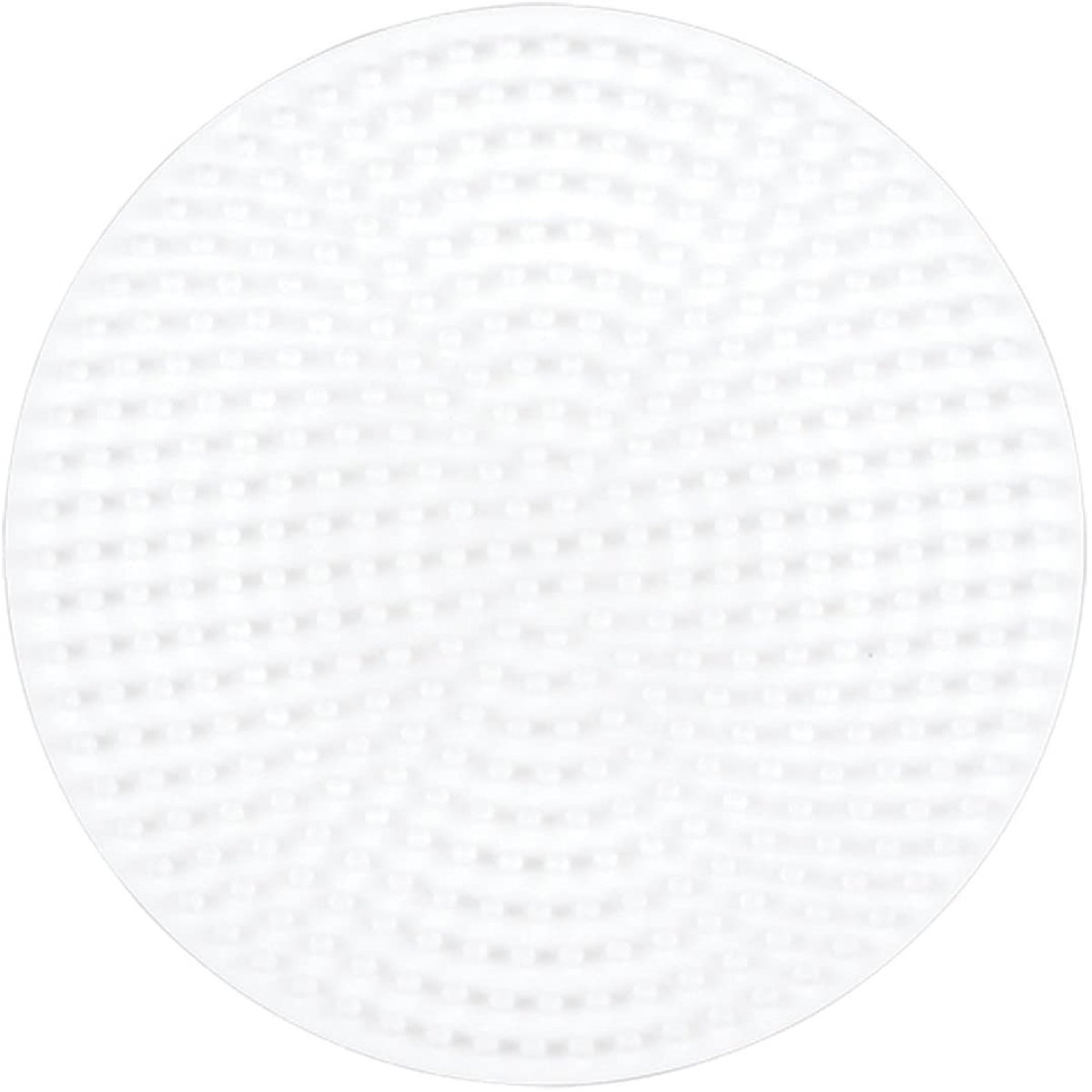 Plaque petite ronde perles plastique Midi blanc, HAMA