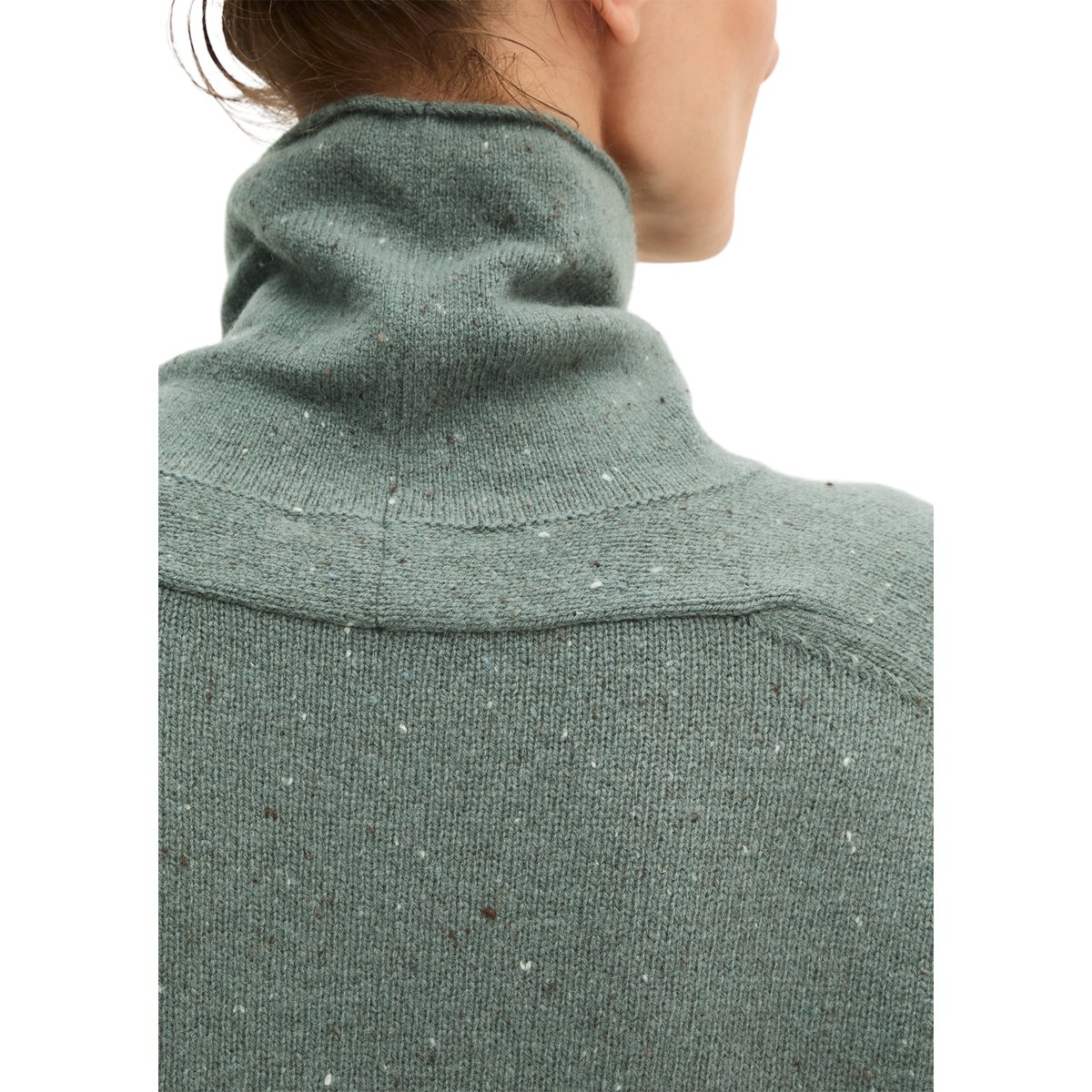 Pull en tweed, coupe classique en mélange de laine vierge gris, MARC O'POLO