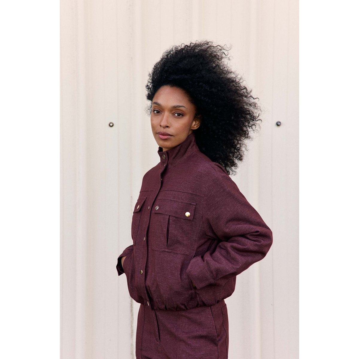 VESTE uni VESKY 55-bordeaux, LA PETITE ETOILE