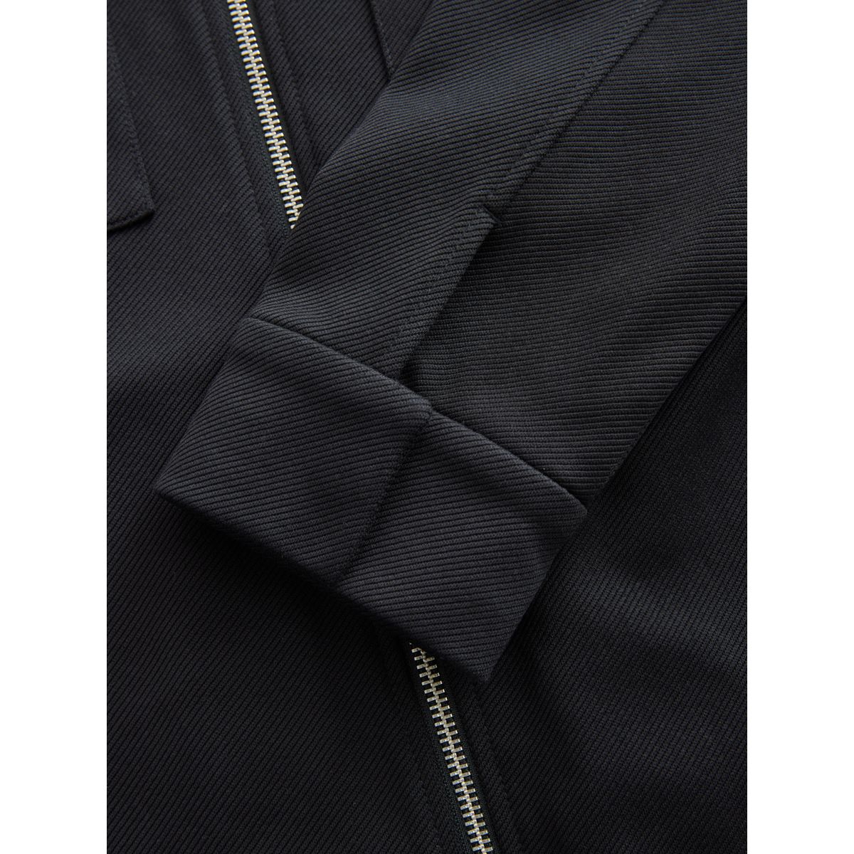Veste-chemise zippée en jersey n. premium noir, NEXT