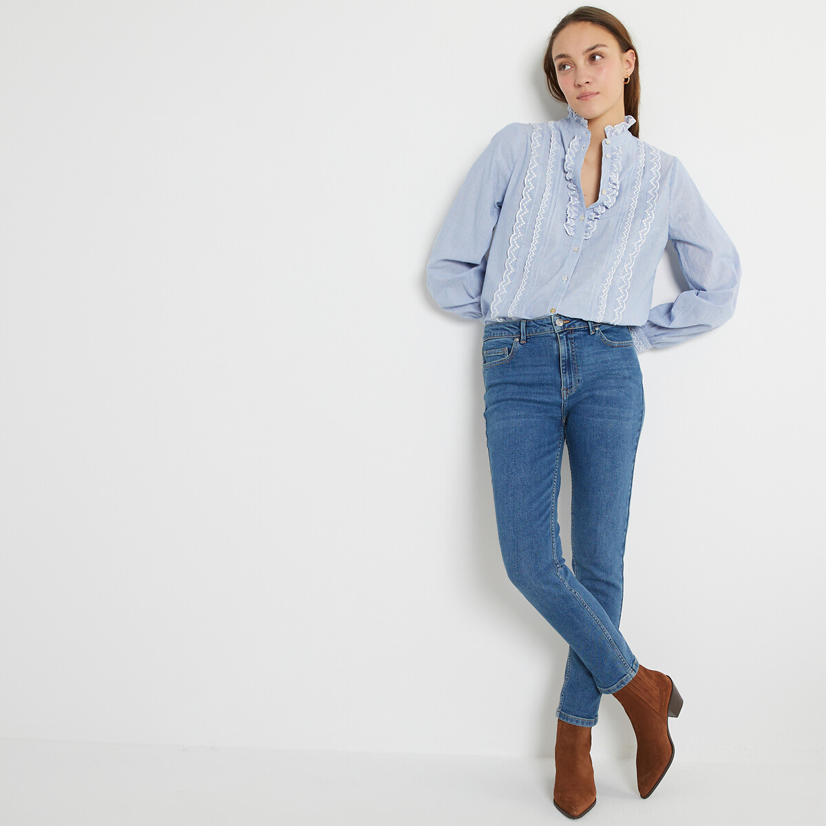 Jeans slim azul stone, LA REDOUTE COLLECTIONS