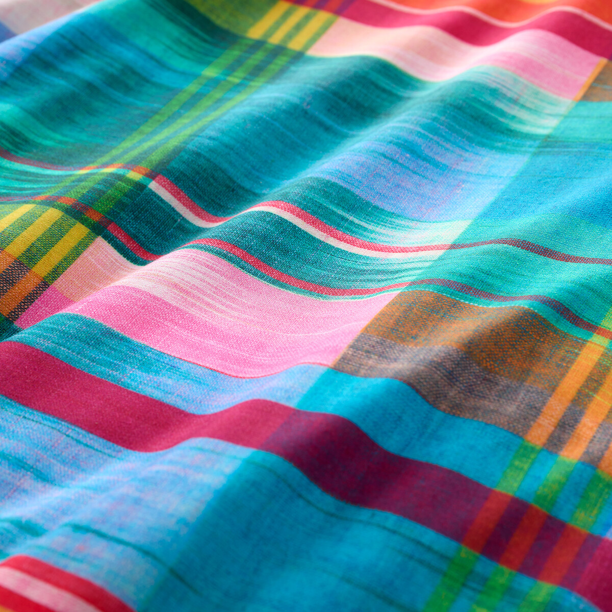 Wanderweave Ikat Check 100% Cotton Reversible Duvet Cover Set multi-coloured, SOPHIE ROBINSON