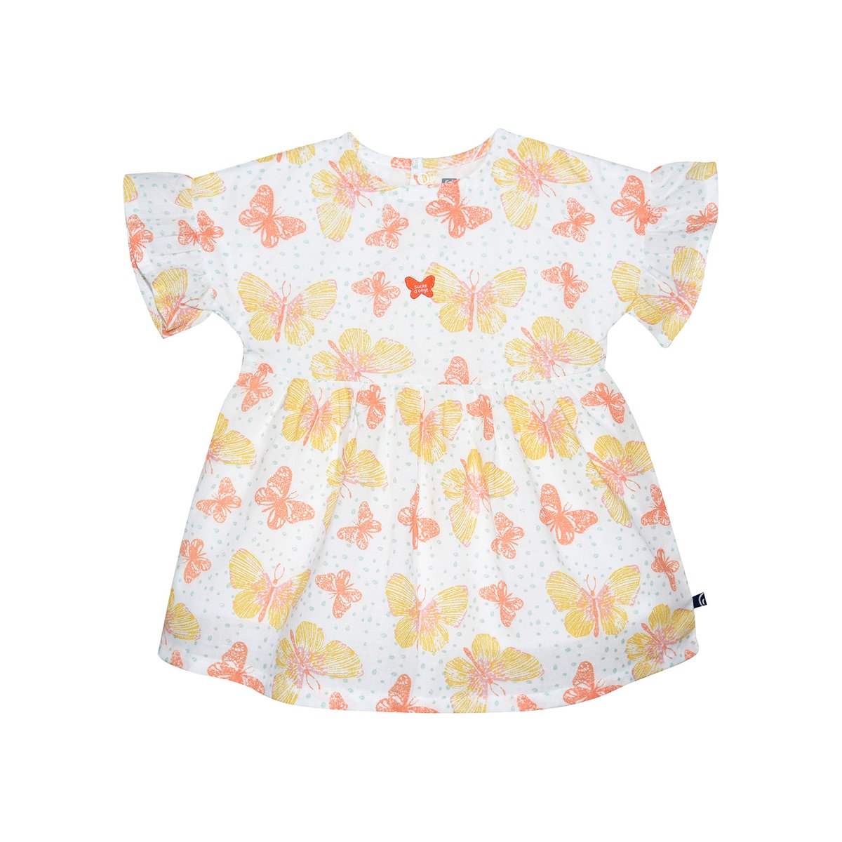 Robe legging bandeau gisele voile bebe blanc, SUCRE D'ORGE