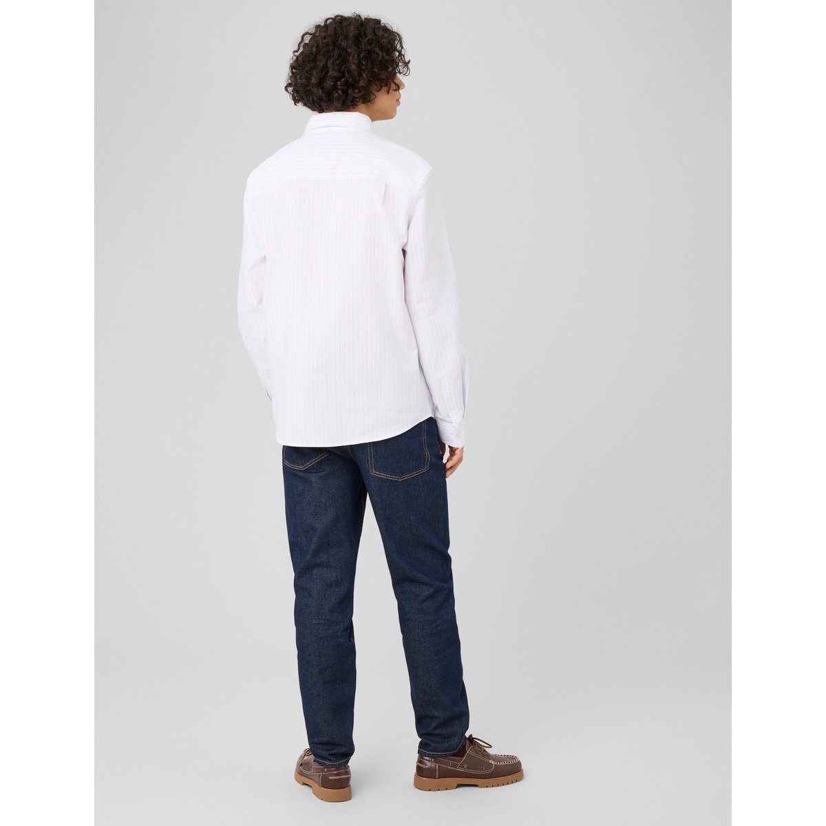 Chemise oxford rayée multicolore, BZB