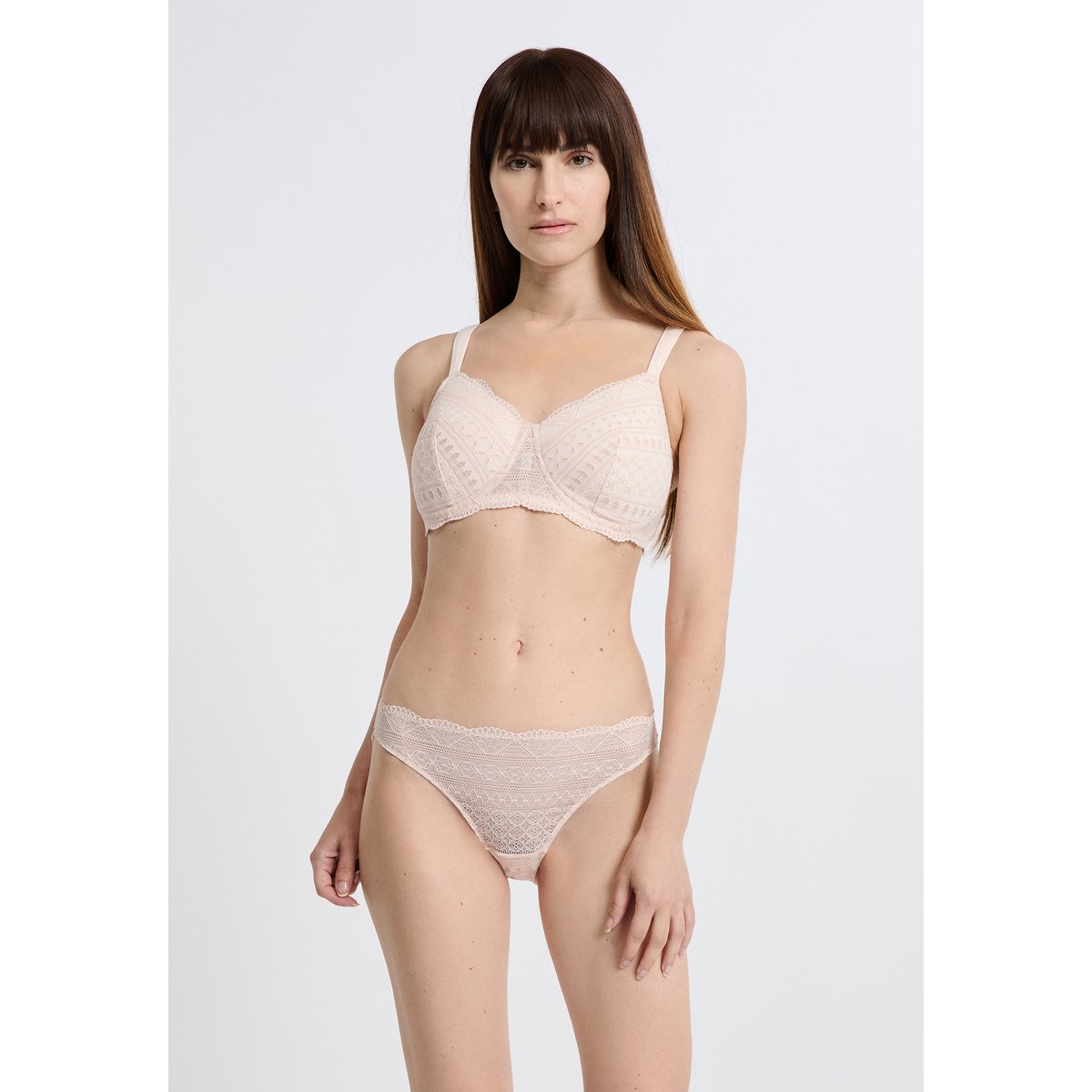 Soutien-gorge coques fines sans armatures post-mastectomie IDOLE POST OP rose poudre, ETAM