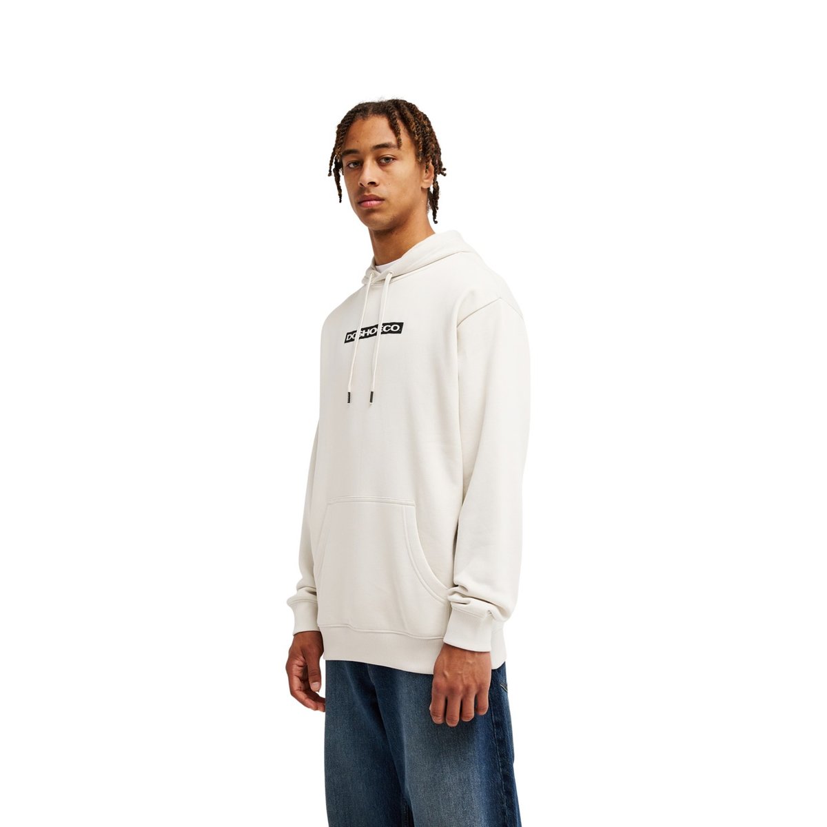 Sweat capuche. blanc lily white, DC SHOES