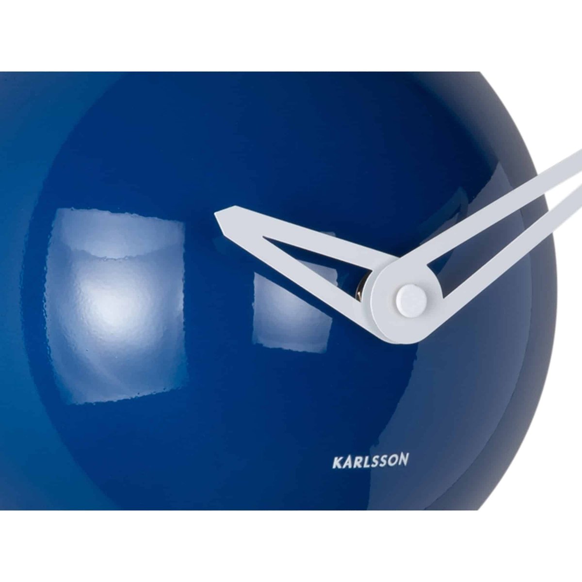 Horloge Murale Métal COOL RETRO CAP bleu cobalt, KARLSSON