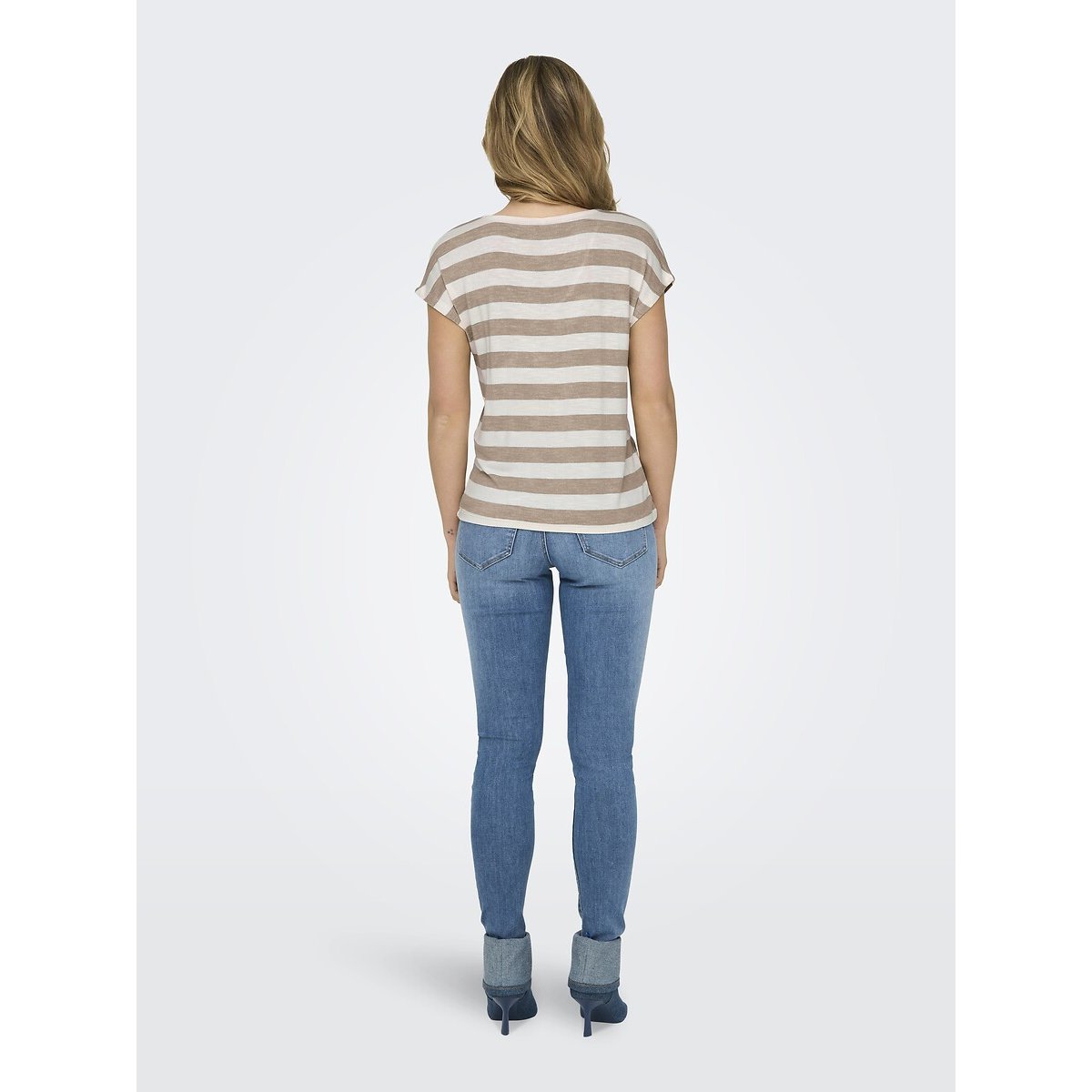 T-shirt met korte mouwen wit/beige, ONLY