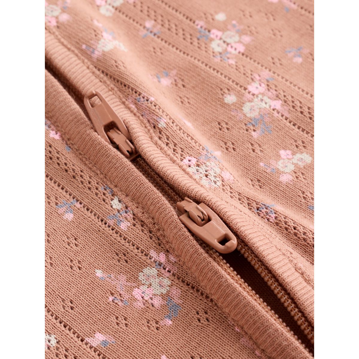 Dors-bien à zip double sens bébé, lot de 5 marron à imprimé petites fleurs, NEXT