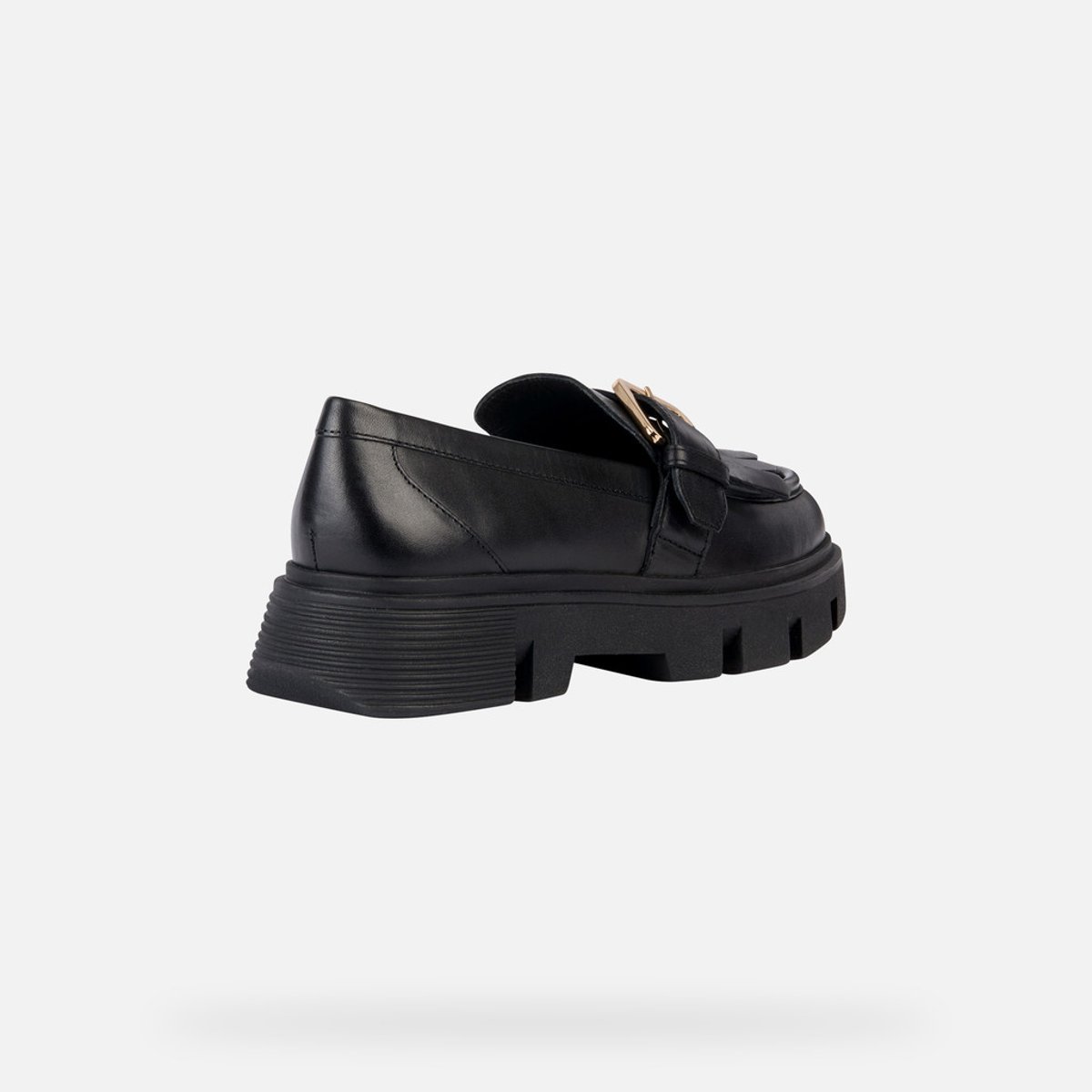 Mocassins cuir respirants Vilde noir, GEOX