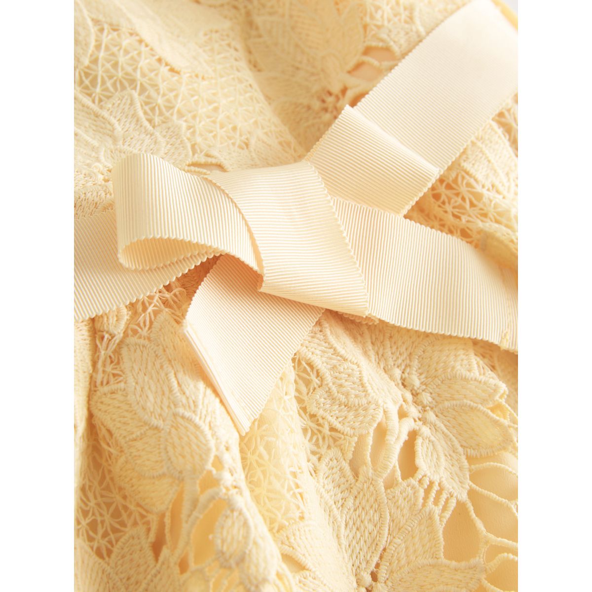 Robe en dentelle pour les grandes occasions jaune, NEXT