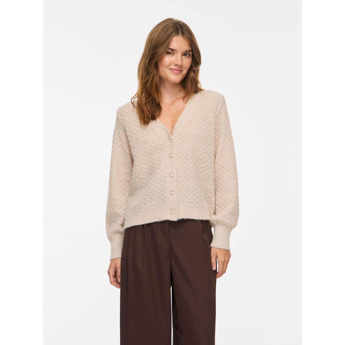 Cardigan En Maille gris - birch1, VILA