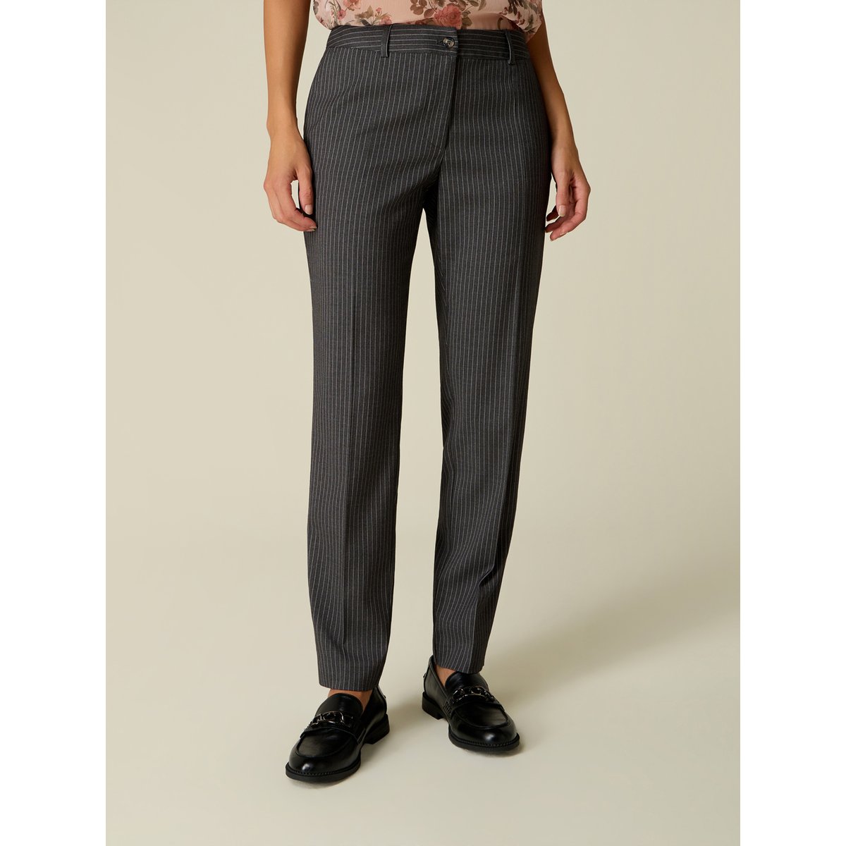 Pantalon à rayures gris, OLTRE