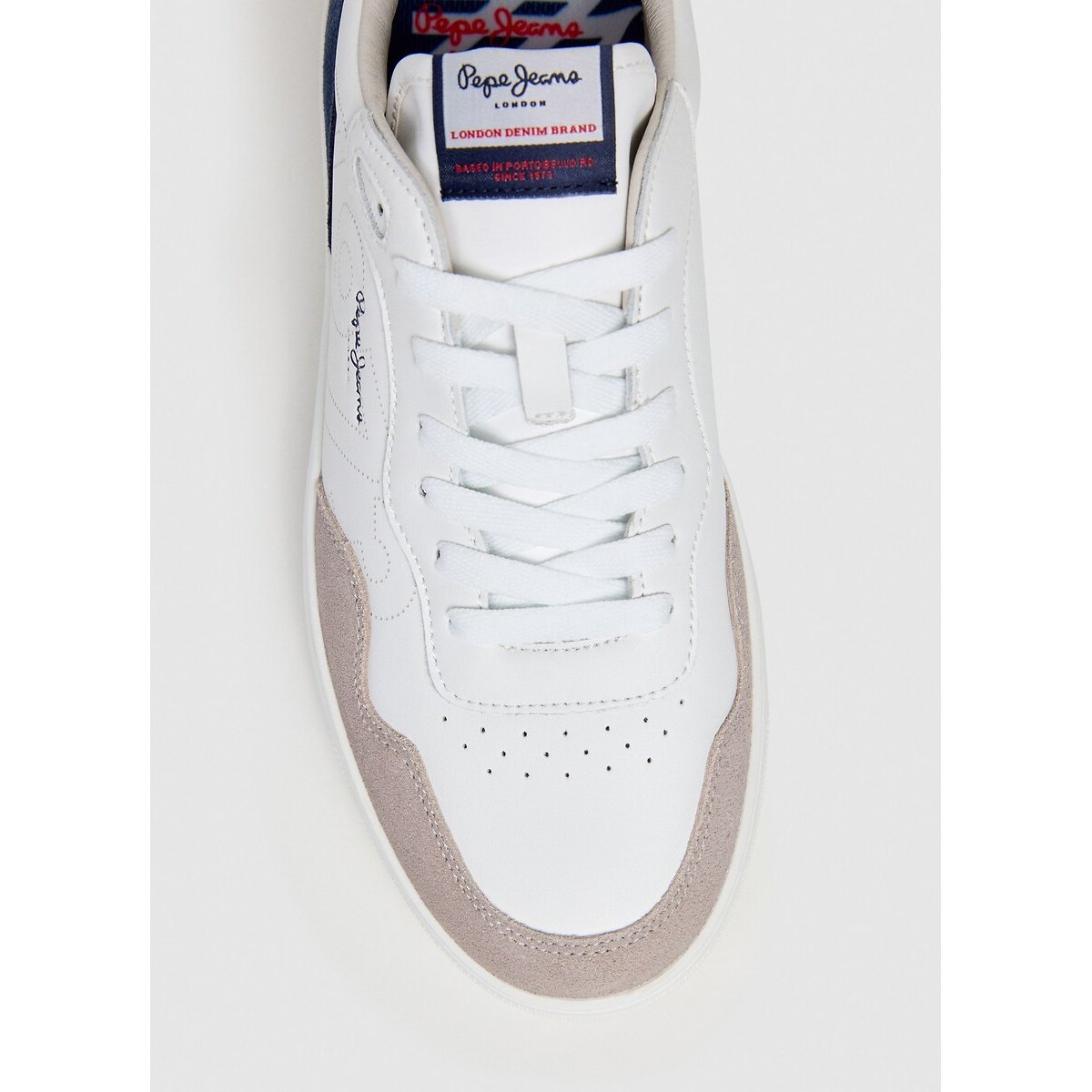 Baskets Camden Urban blanc/bleu, PEPE JEANS