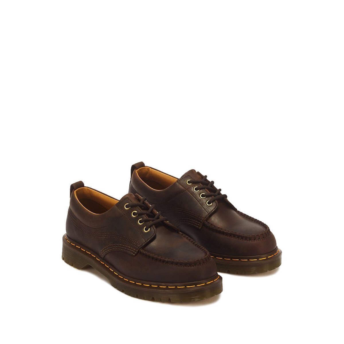 Derbies en cuir, Lowell Crazy Horse marron, DR. MARTENS