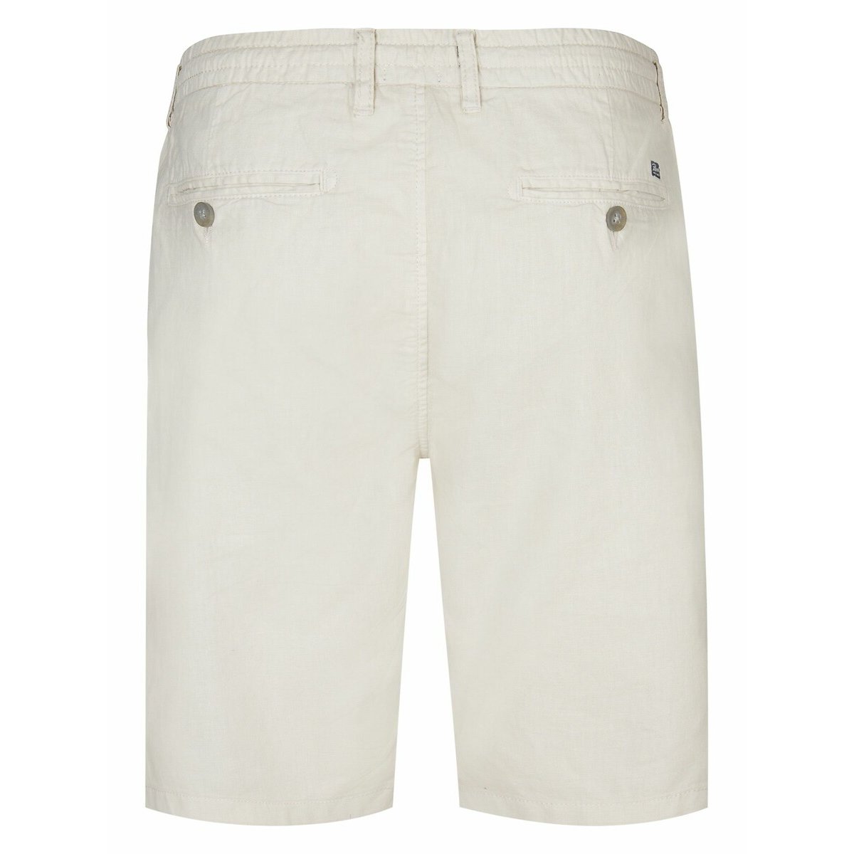 Cotton/Linen Drawstring Shorts ecru , PETROL INDUSTRIES