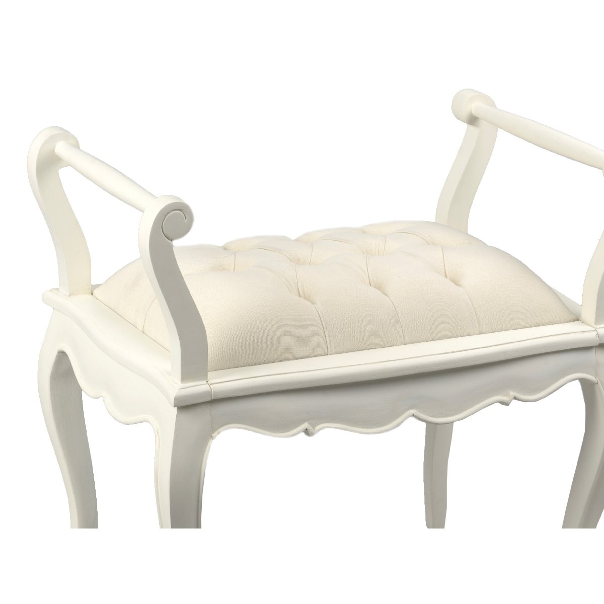 Banquette 1 Place Ecru Murano blanc, AMADEUS