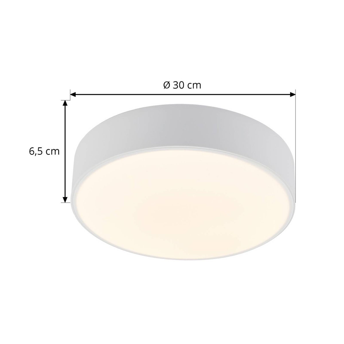 Plafonnier  moderneLED, Simera blanc, LINDBY