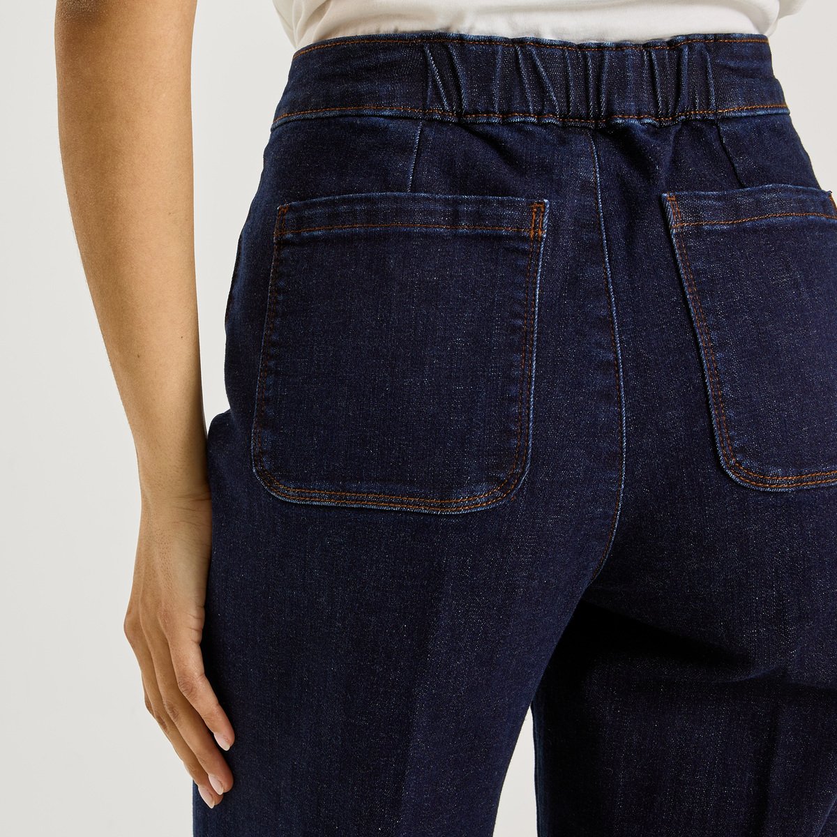 Jean flare pont TPOMPON TALL F02 bleu, GRAIN DE MALICE