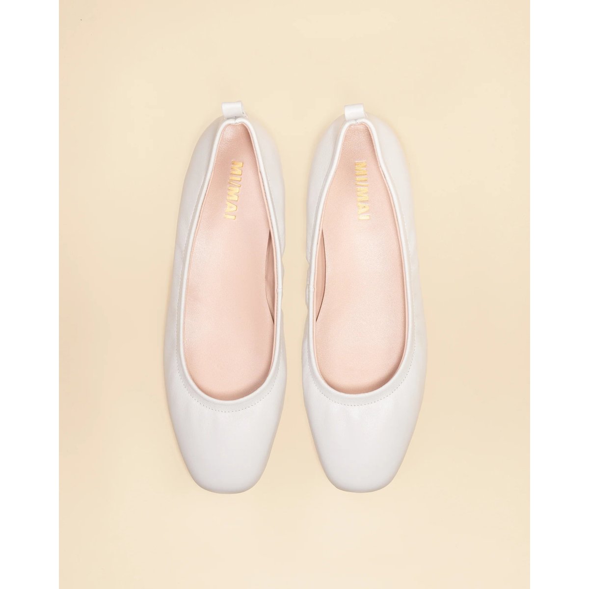 Ballerines à chaînes amovibles FRIDA blanc, MI MAI