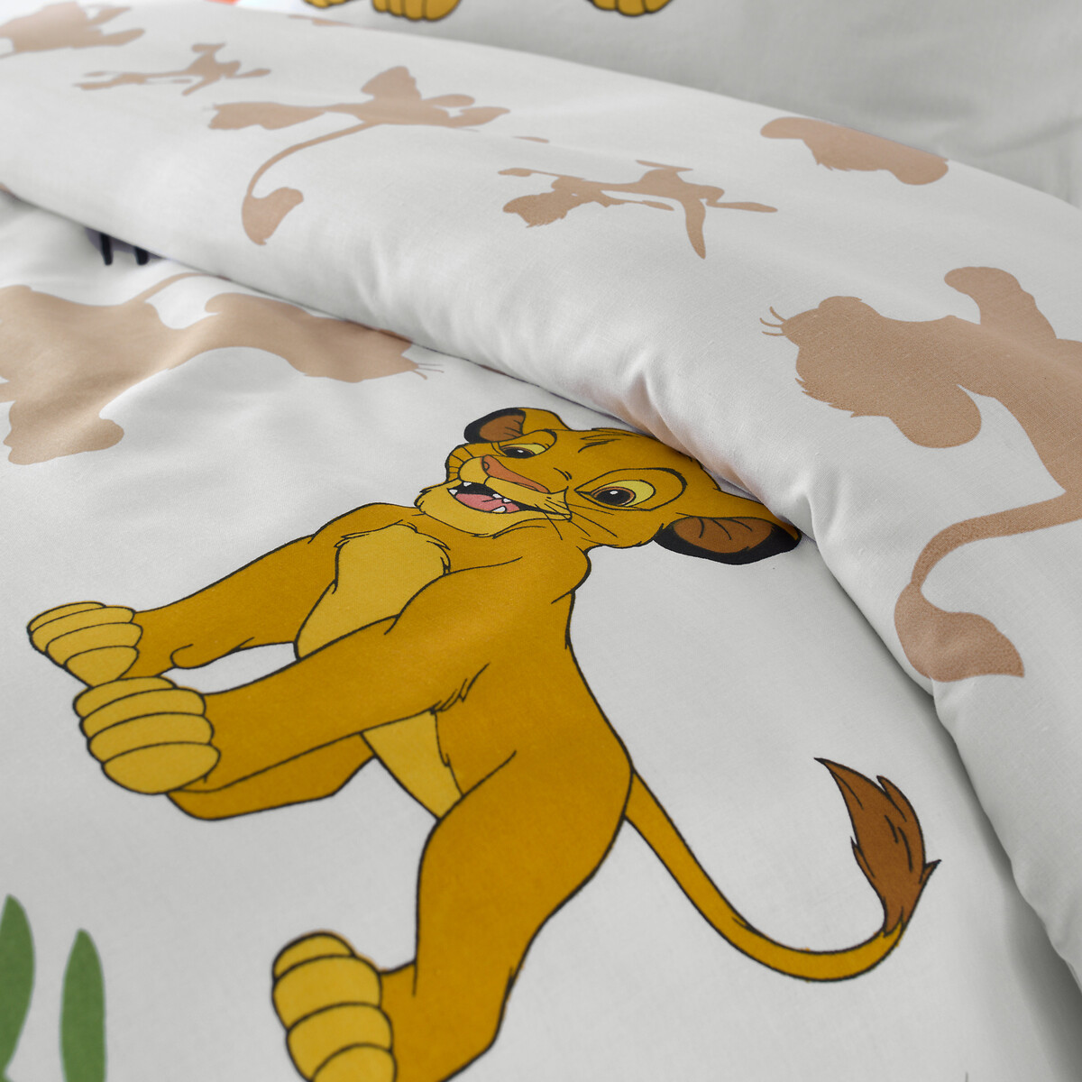 Parure de lit enfant, coton, DISNEY Roi Lion Pampa imprimé, DISNEY LE ROI LION