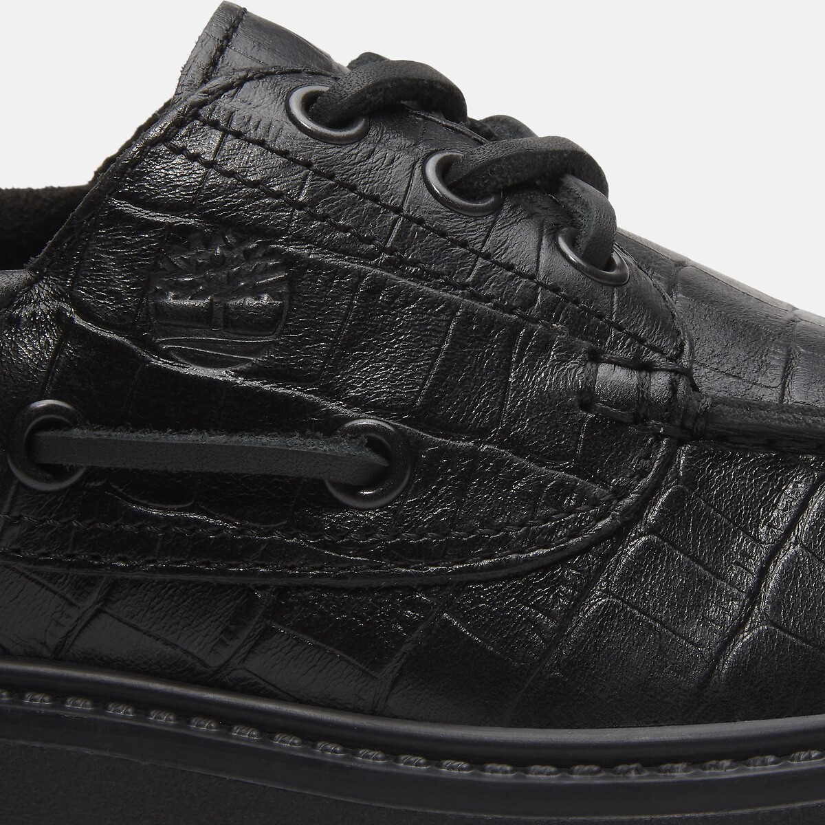 Derbies compensées, en cuir, STONE STREET BOAT SHOE noir, TIMBERLAND