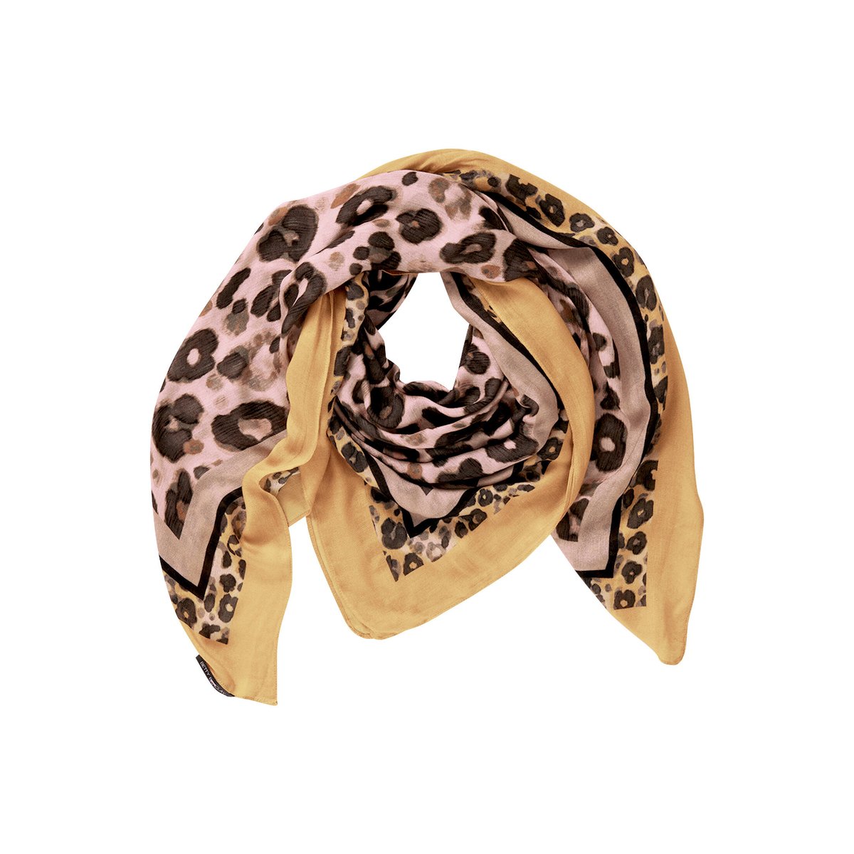 Foulard à impression taupe/yellow, BETTY BARCLAY