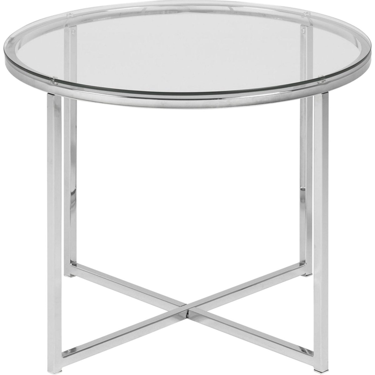 Table basse ronde en verre UDBINA transparent verre, RECOLLECTION