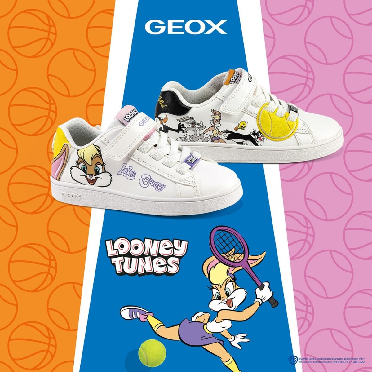 Looney Tunes  J ECLYPER blanc/noir, GEOX