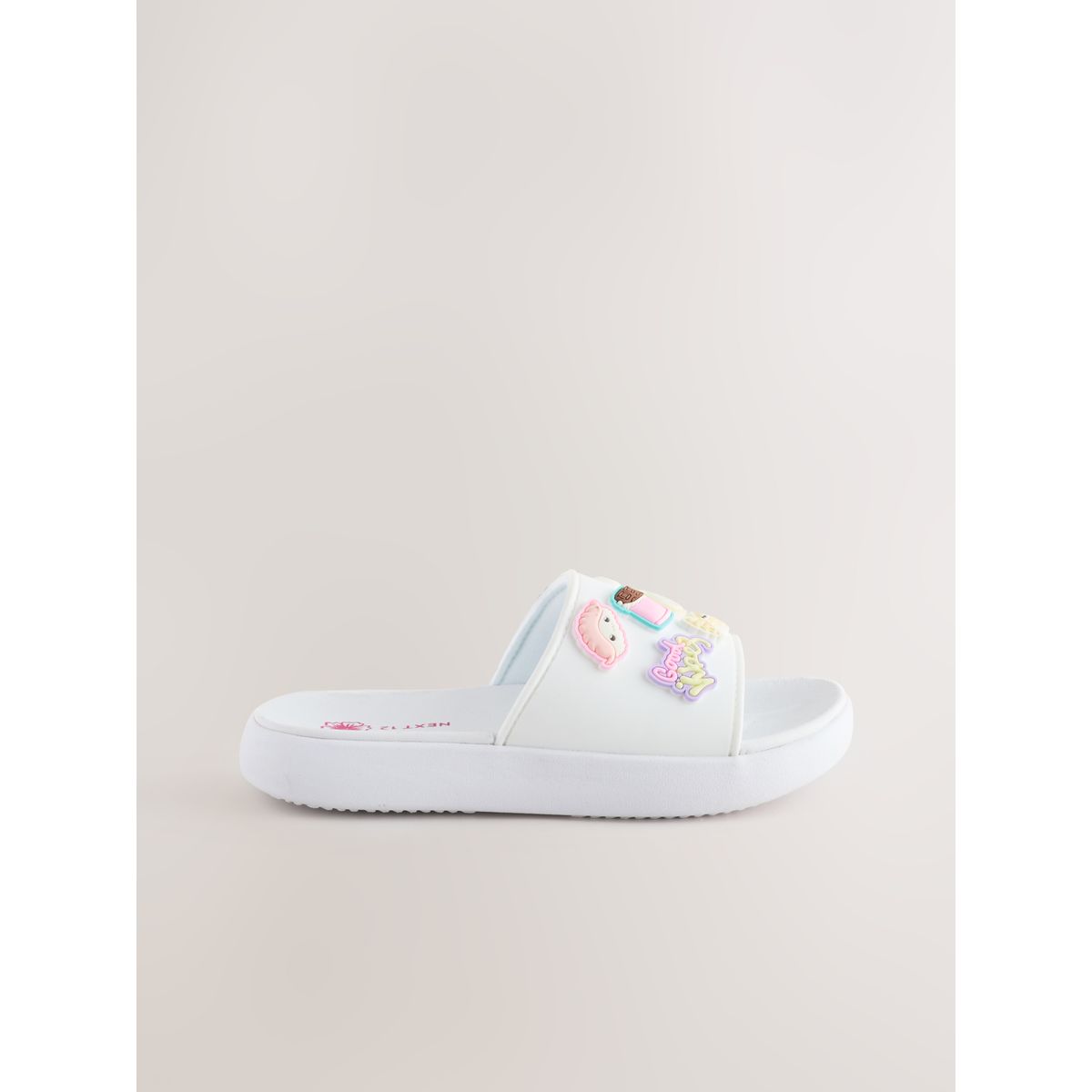 Claquettes confortables capybara blanc, NEXT