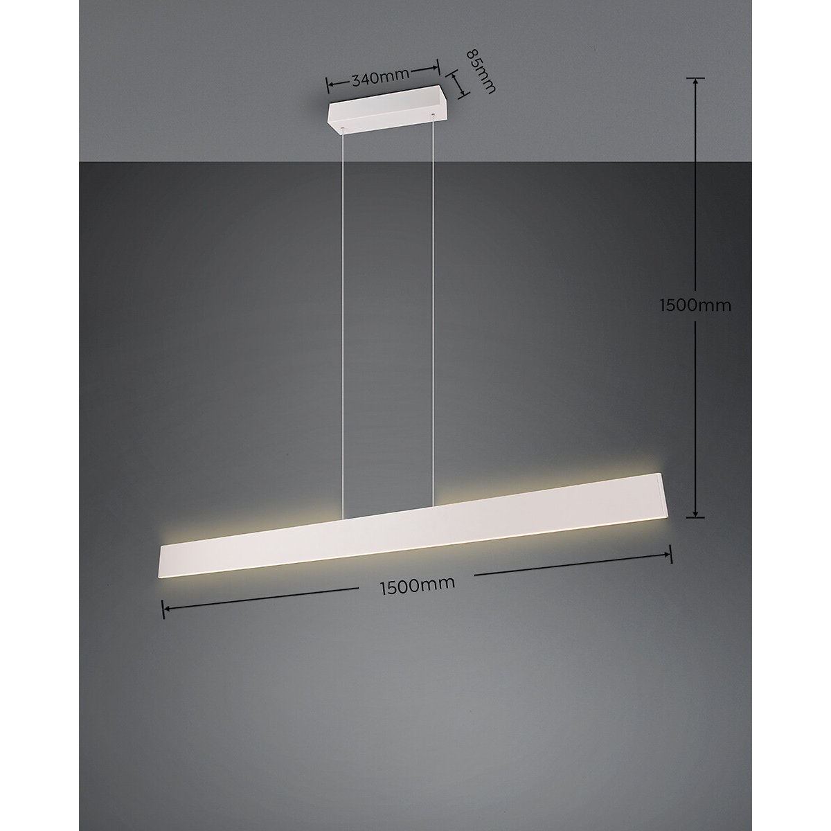 Suspensão Galway, da Trio Lighting branco, TRIO LIGHTING