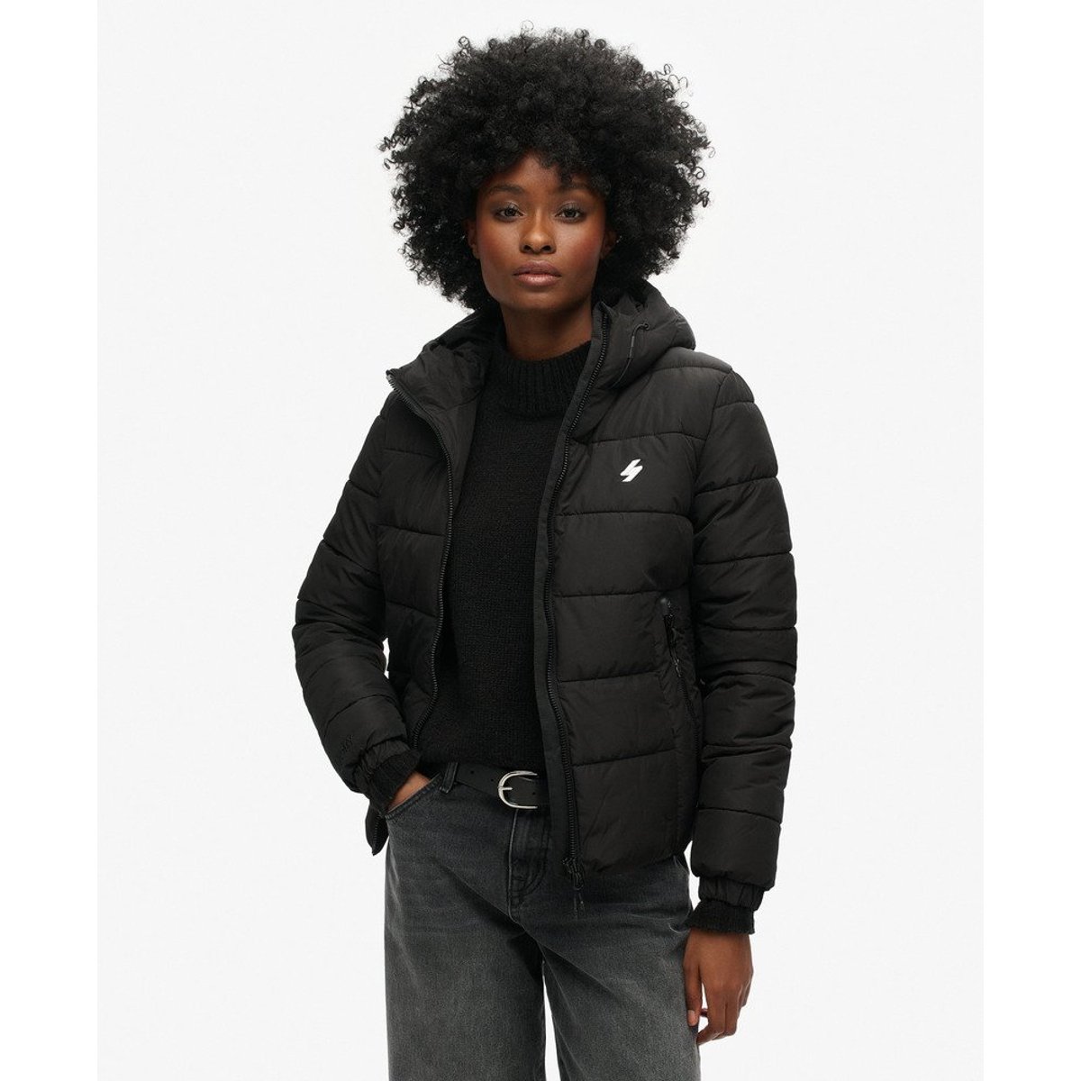 Doudoune à capuche Spirit Sports rose actif, SUPERDRY