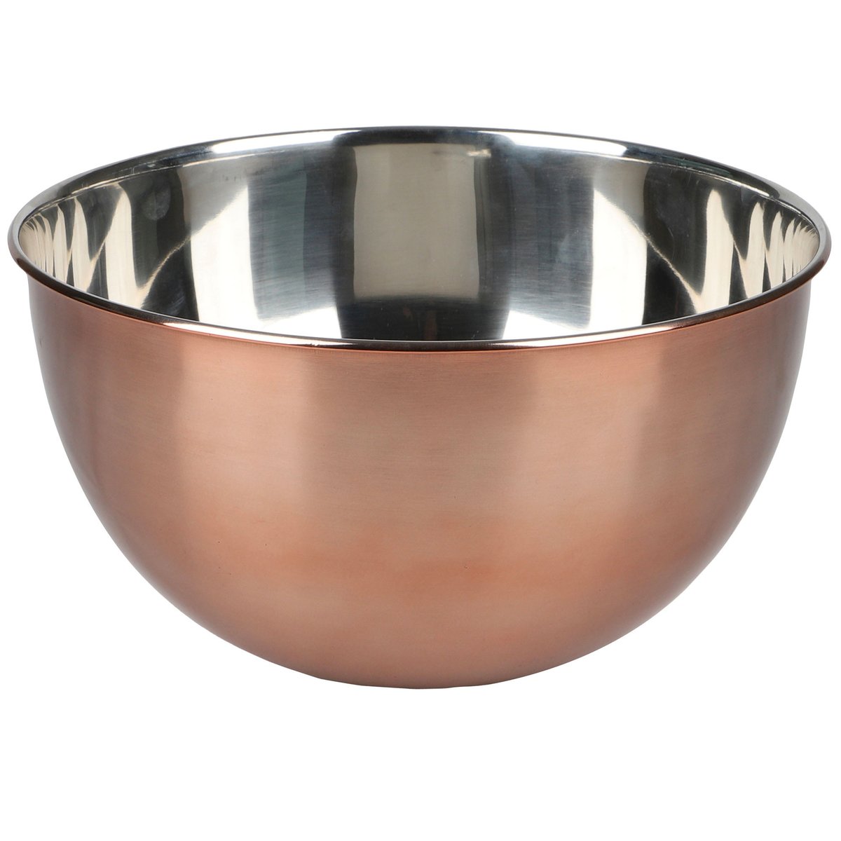 Saladier en inox doré rose 25x25x12cm doré, WADIGA