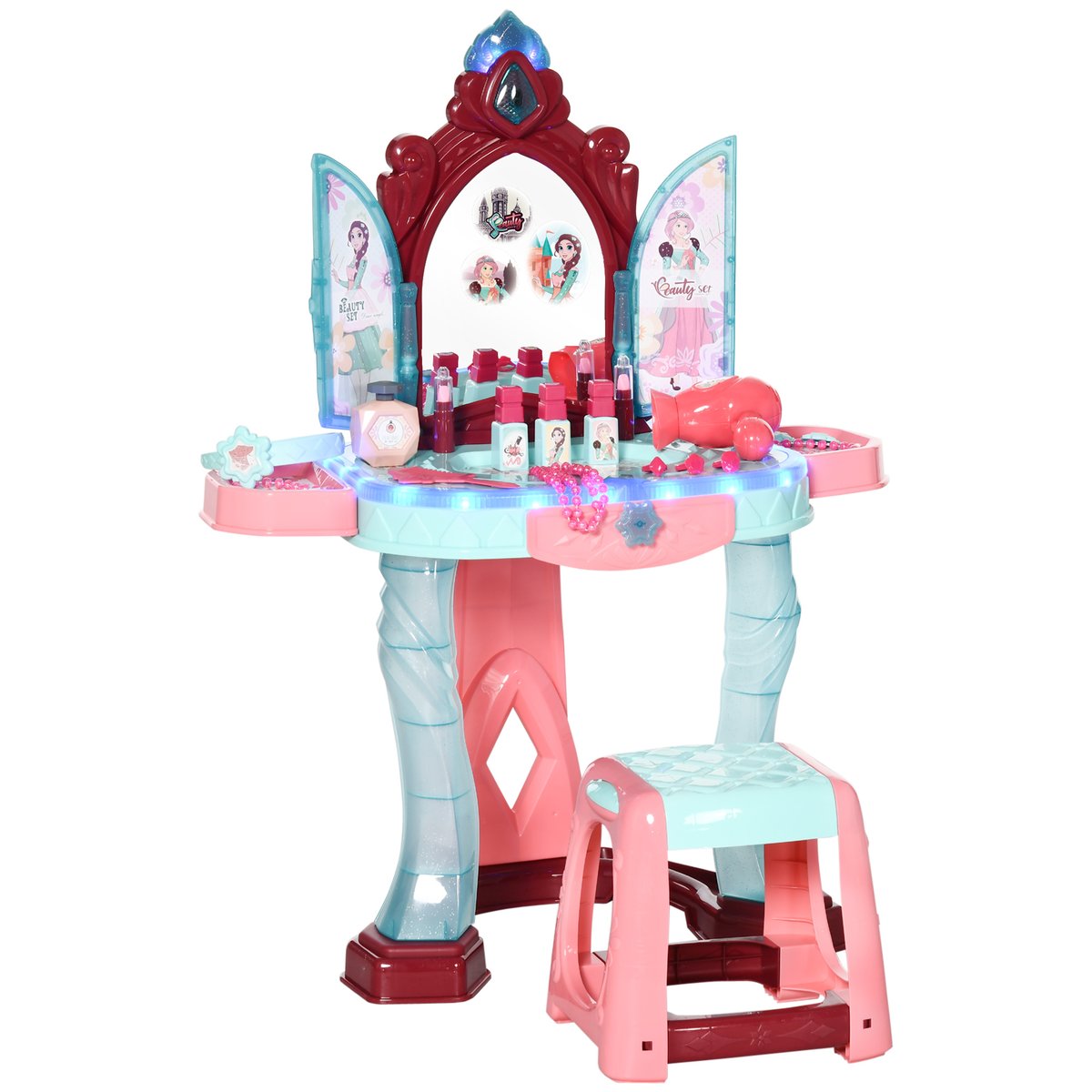 Ensemble de jeu « Coiffeuse pour enfants » PP multicolore, AIYAPLAY