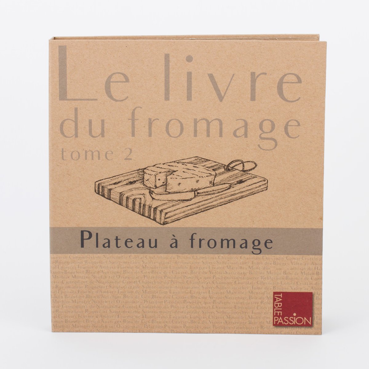 Coffret service fromage 2 pieces marron, TABLE PASSION