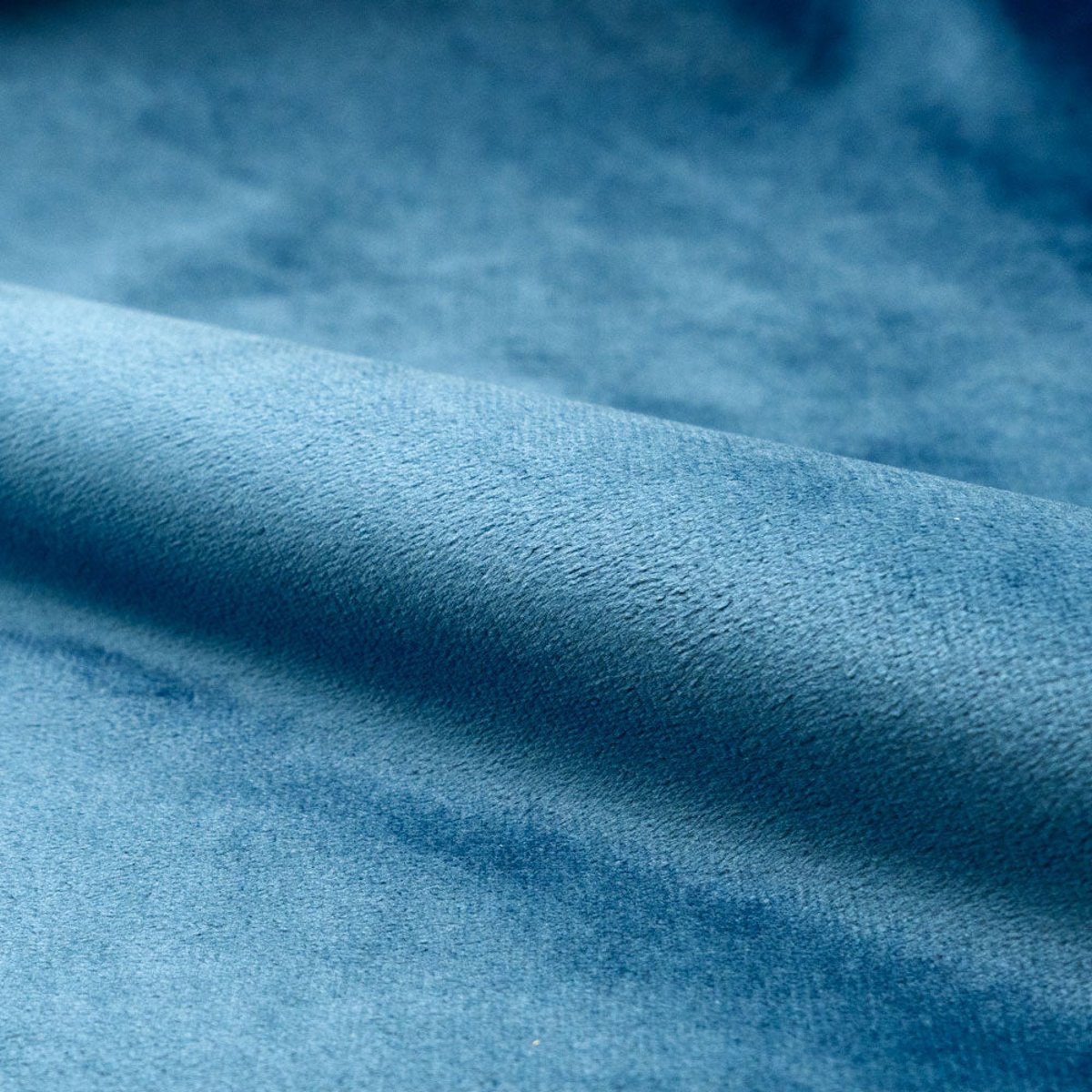 Pack 4 chaises en velours - COZY bleu et bleu foncé, MAISON PAVANE
