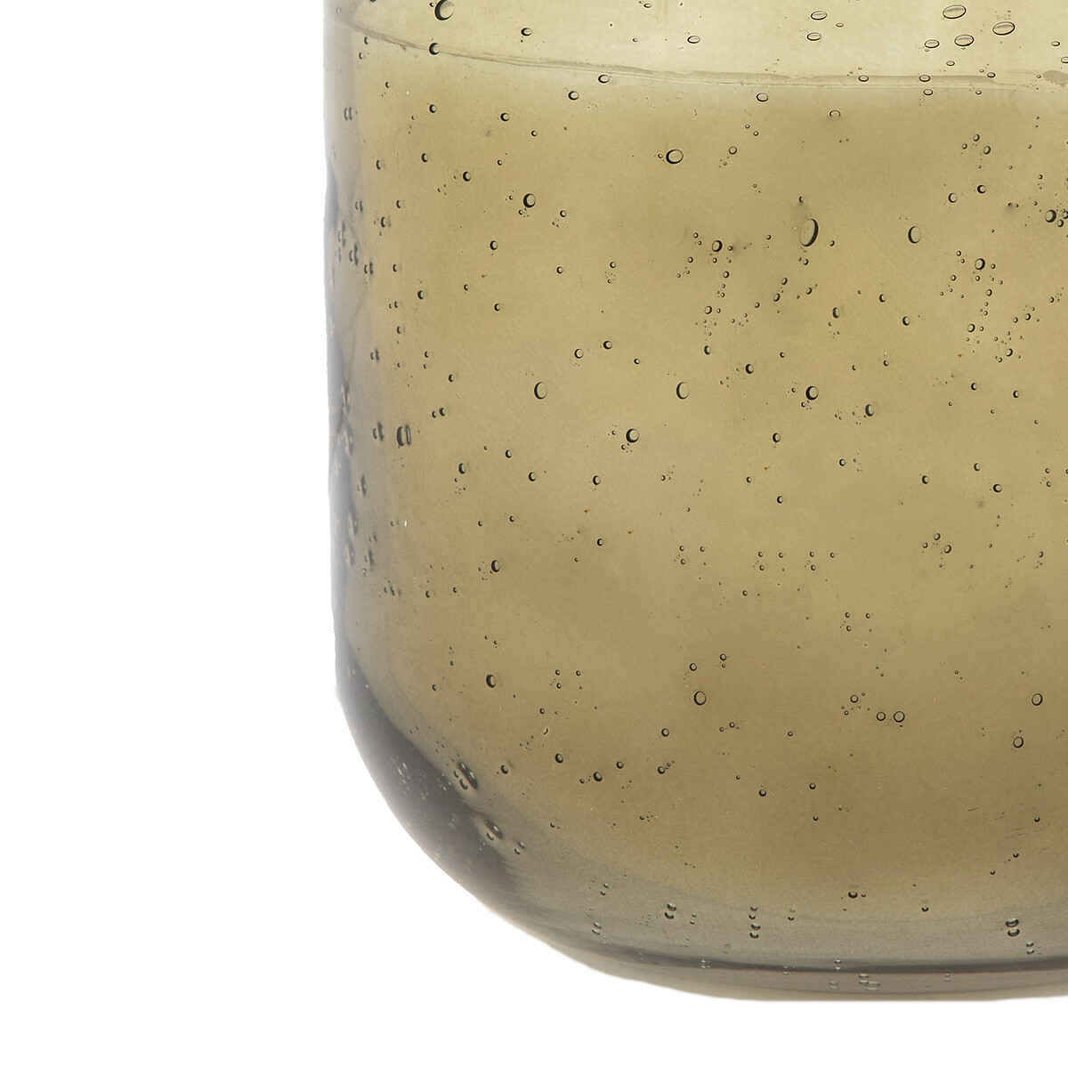 Small Sandalwood & Ceadarwood Green Glass Candle green, ÉDITÉ