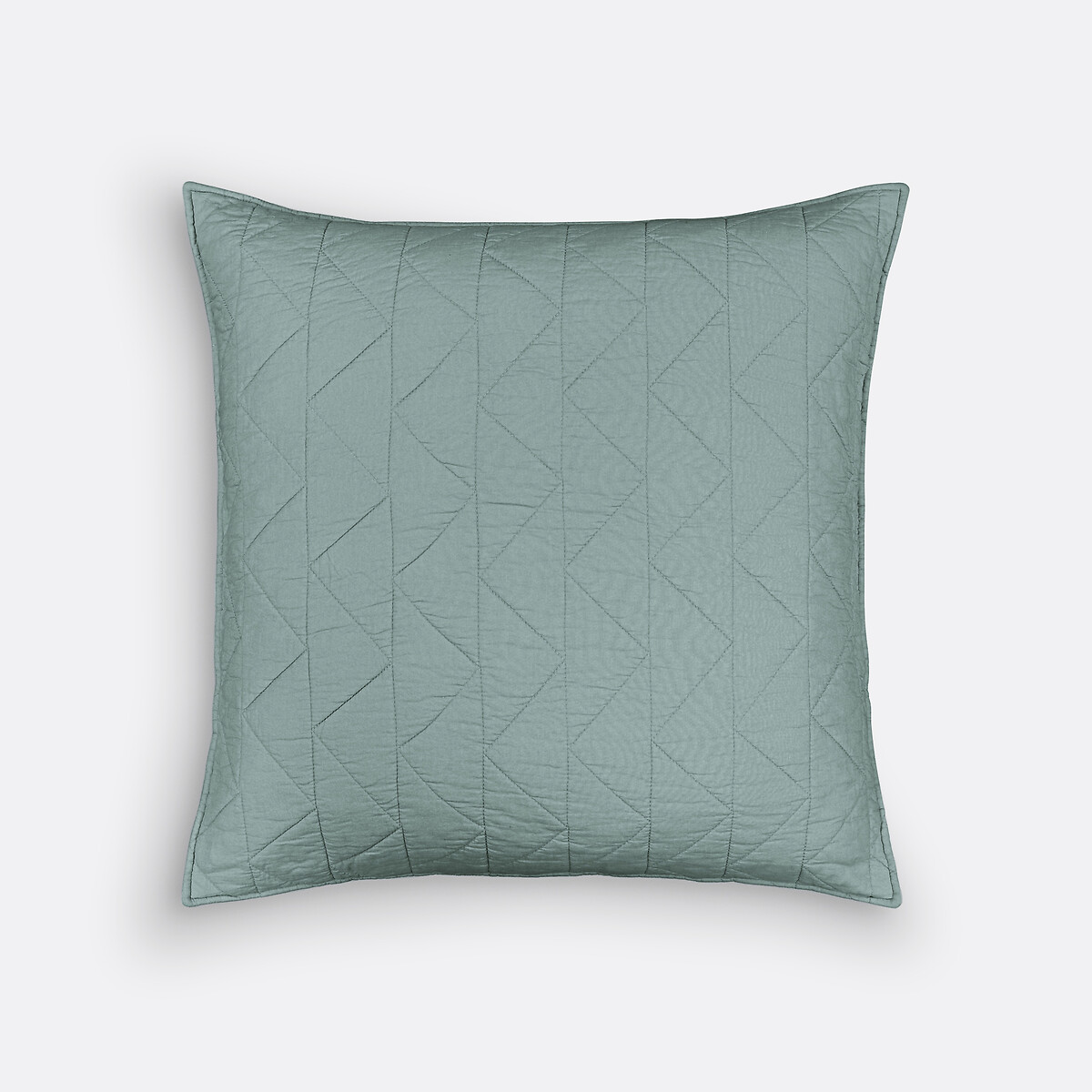 Housse de coussin coton, Zig Zag Scenario céladon, LA REDOUTE INTERIEURS