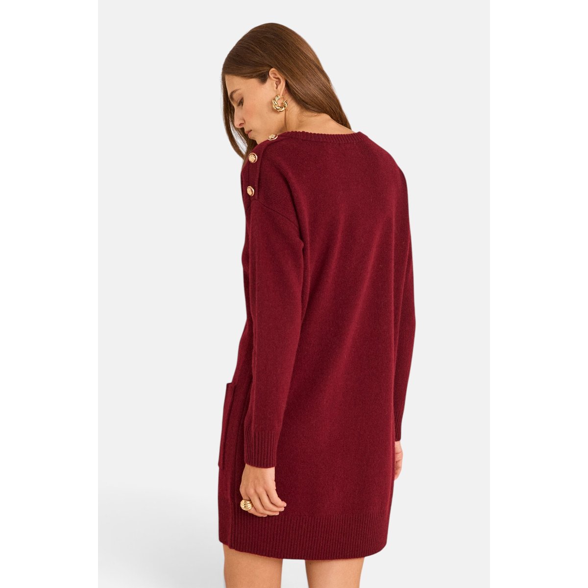 Robe pull BENIE bordeaux, Maison 123