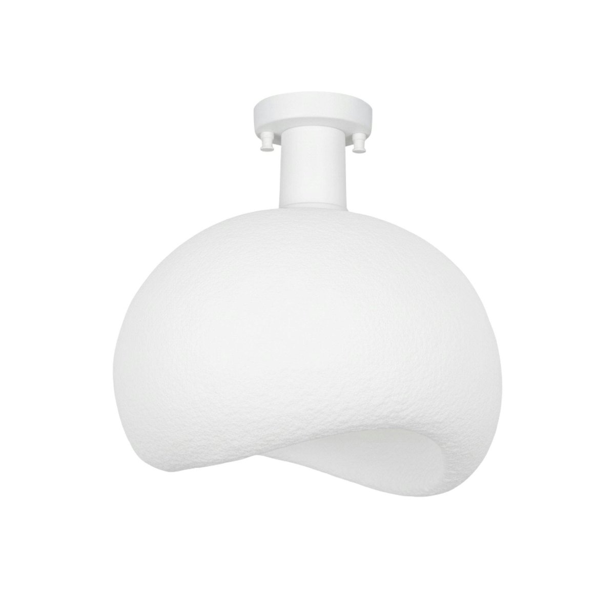 Plafonnier blanc design organique 34 cm NOXIS blanc, PIER IMPORT