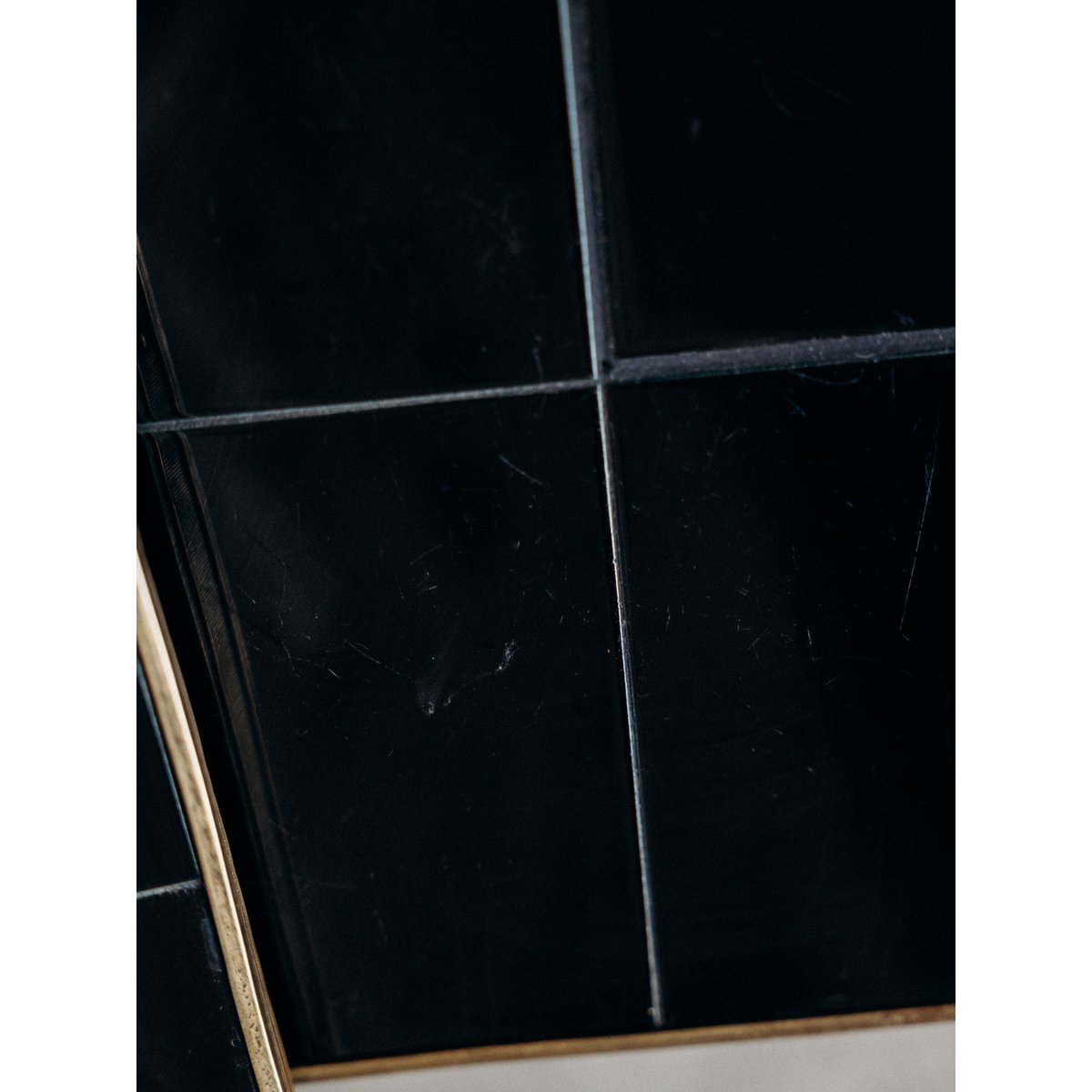 2 tables gigognes Jacques Adnet Barbara N°75 - Bon état noir, DEBONGOUT