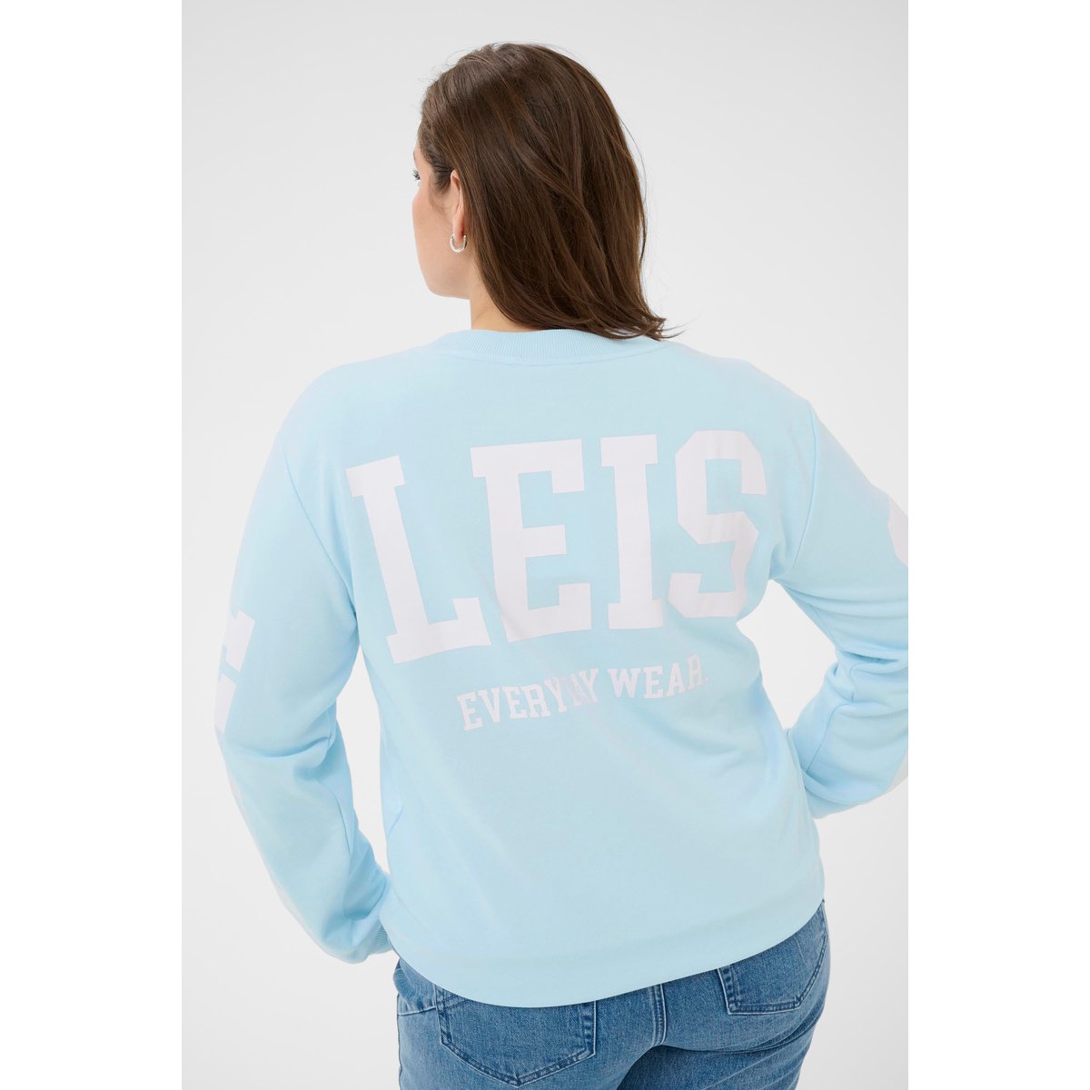 Sweatshirt bleu nantucket breeze, KAFFE CURVE