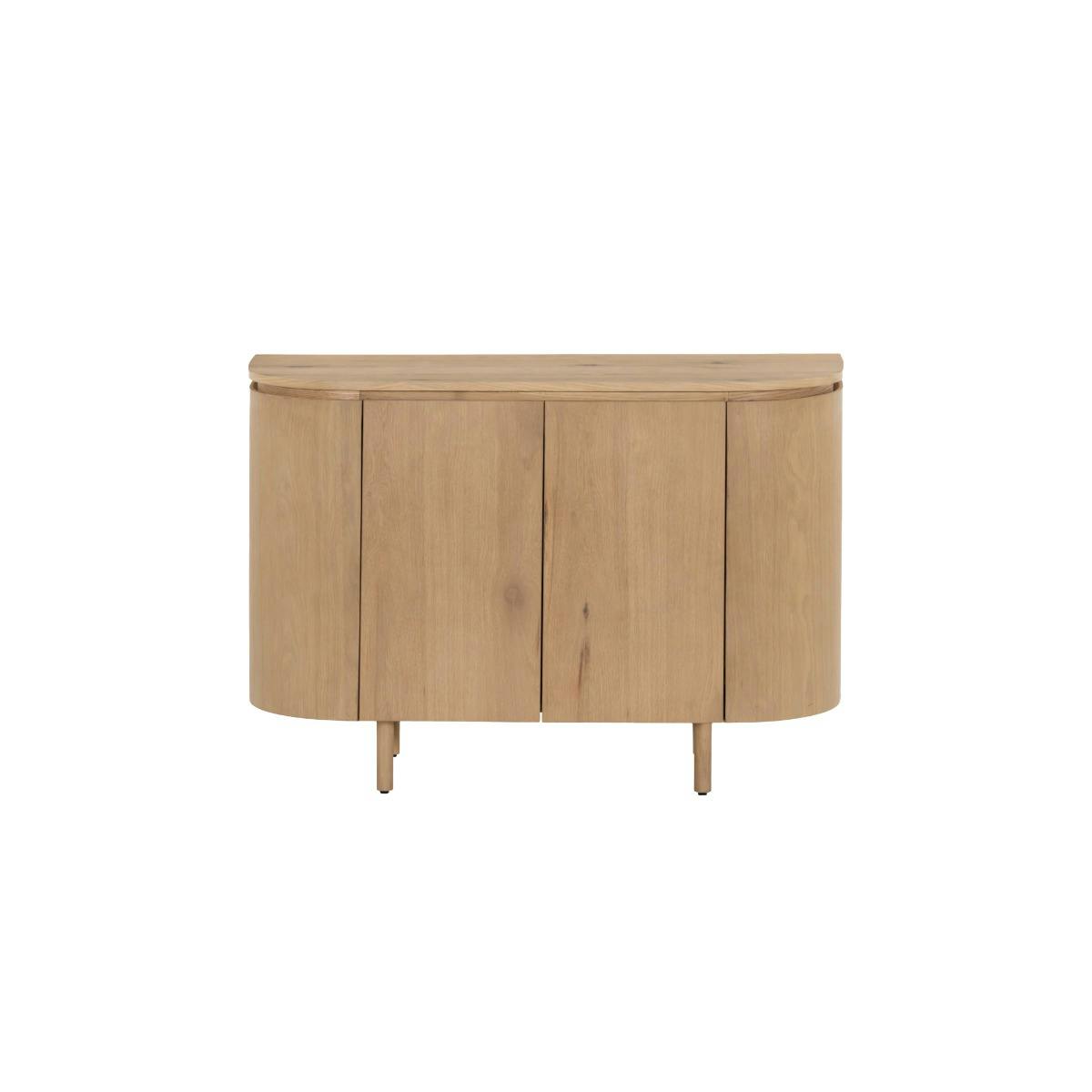 Buffet 2 portes en chêne, design moderne LOREN bois clair, PIER IMPORT