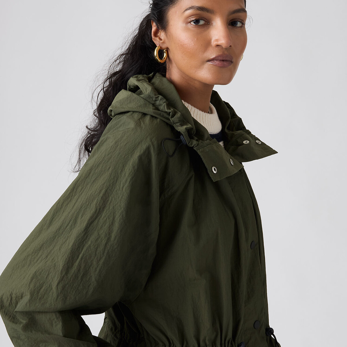 Parka longue à capuche Simone kaki, LEVI'S