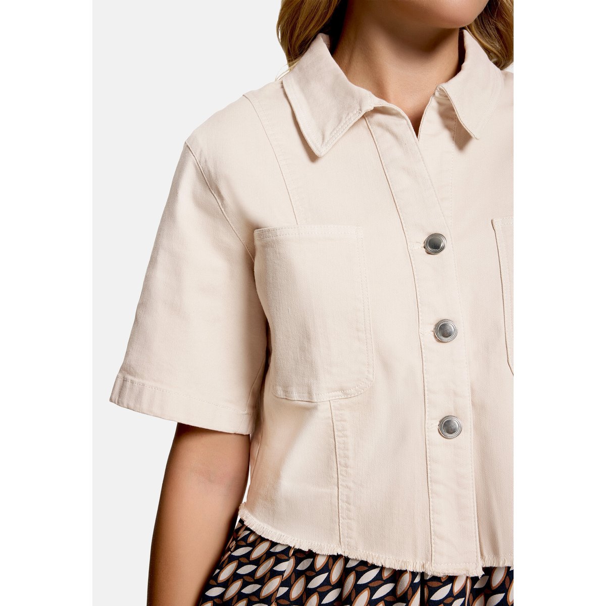 Veste en jean à col gris, BETTY BARCLAY