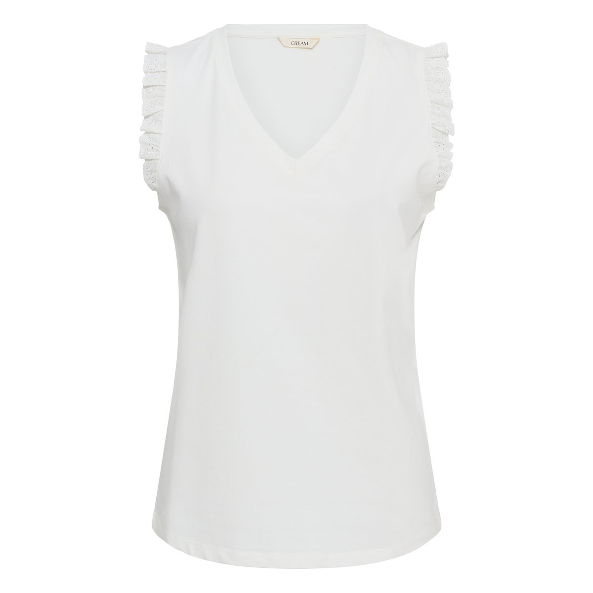 Jersey sans-manches blanc snow white, CREAM