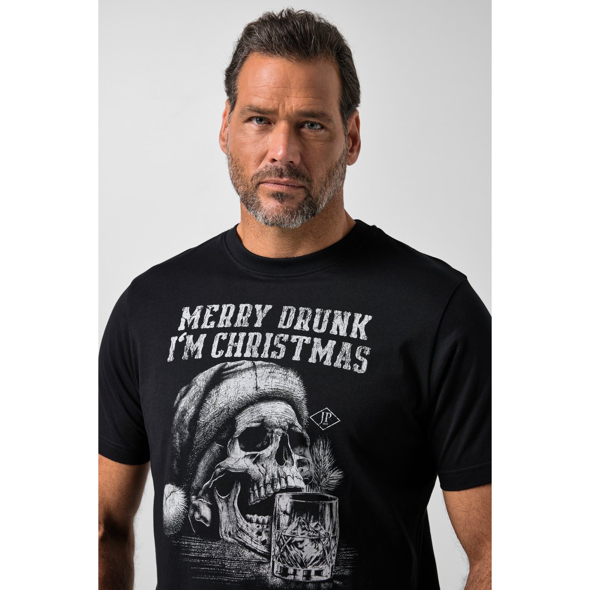T-shirt, manches courtes, Noël noir, JP1880