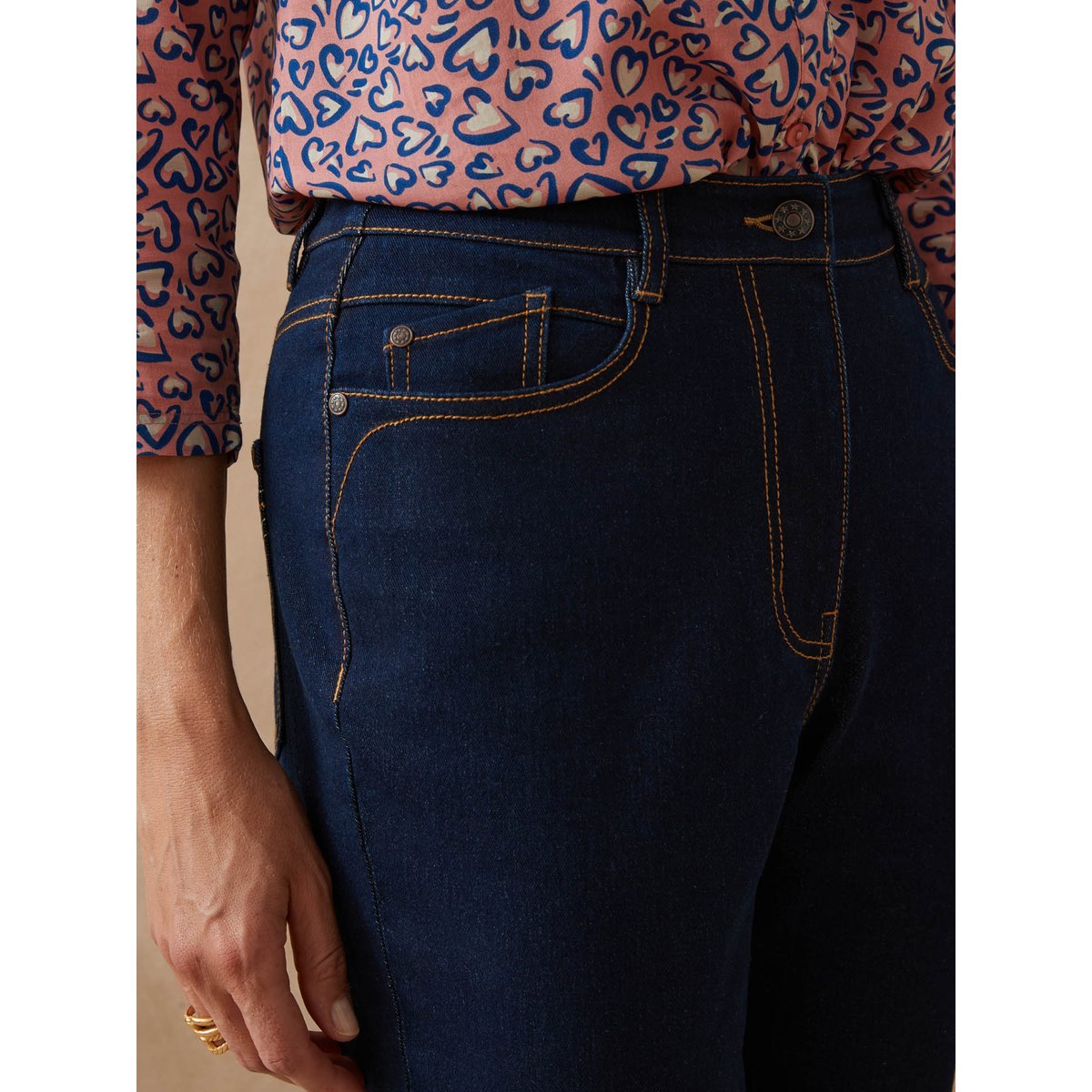 Jean Mom 7/8ème denim brut, DAXON